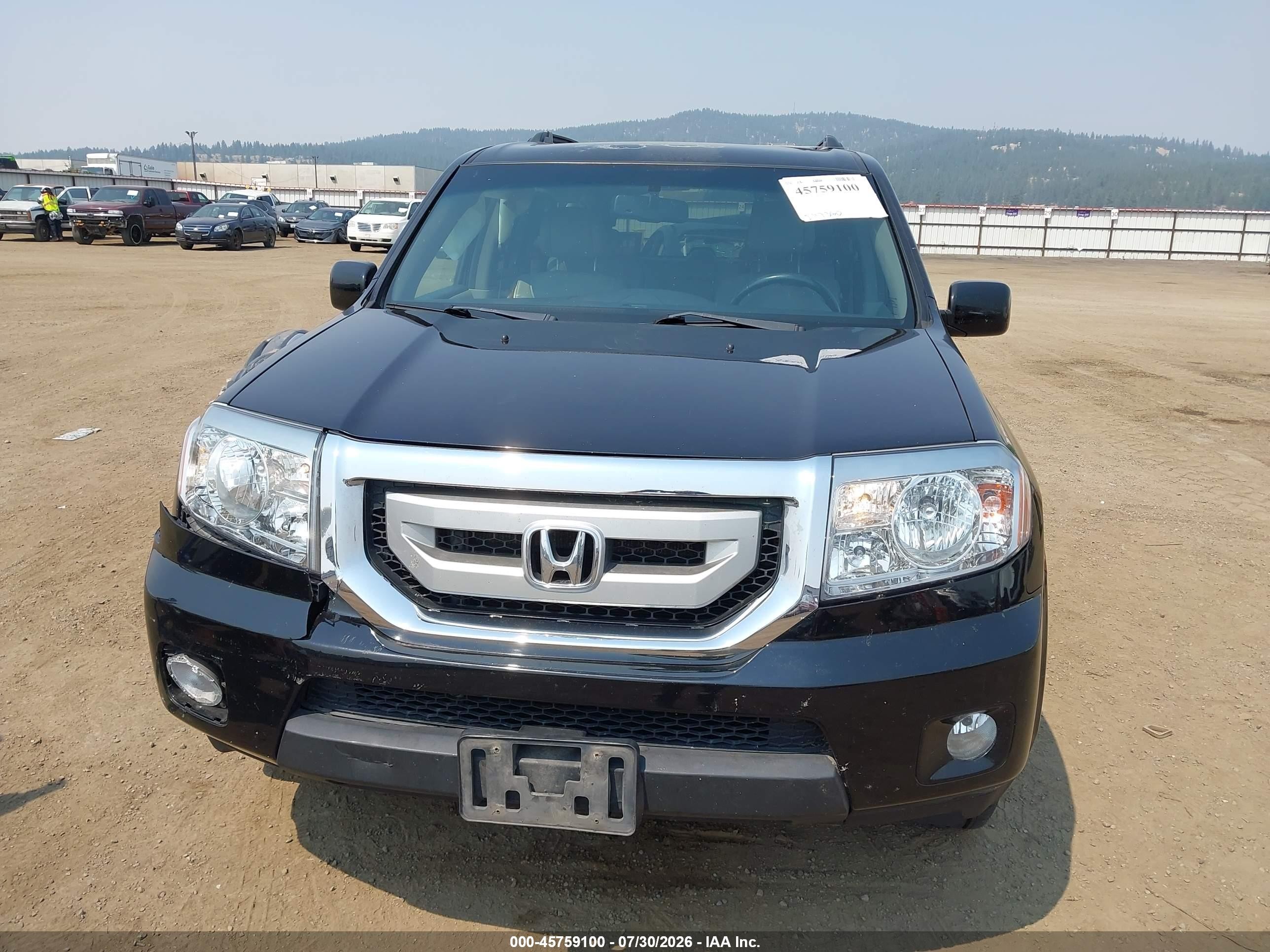 2010 Honda Pilot Ex-l Black vin: 5FNYF4H52AB025378