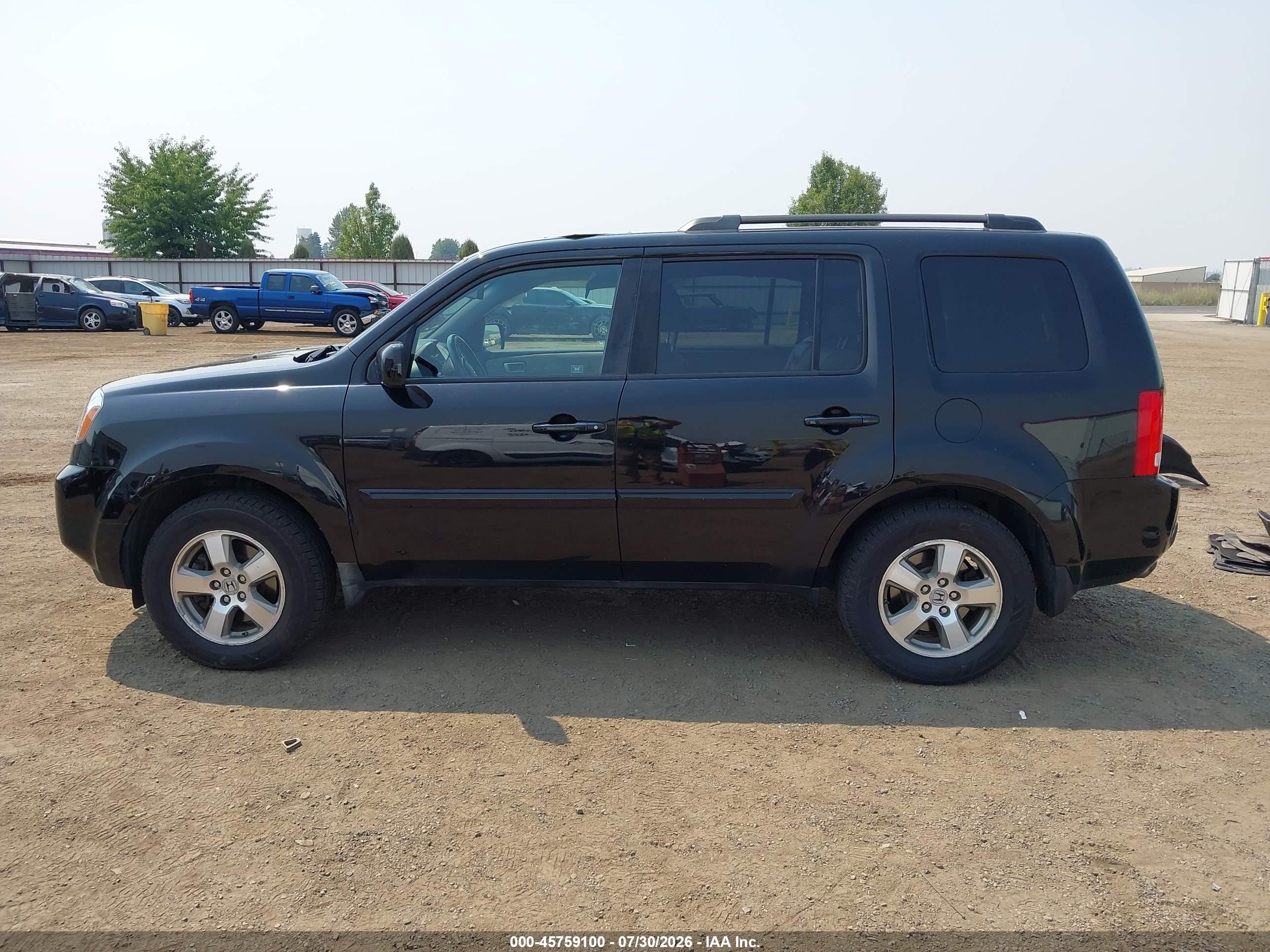 2010 Honda Pilot Ex-l Black vin: 5FNYF4H52AB025378