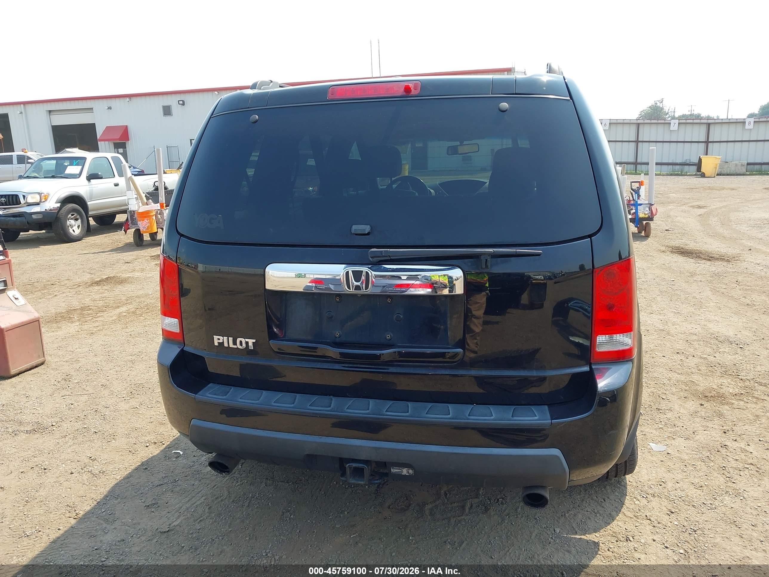 2010 Honda Pilot Ex-l Black vin: 5FNYF4H52AB025378