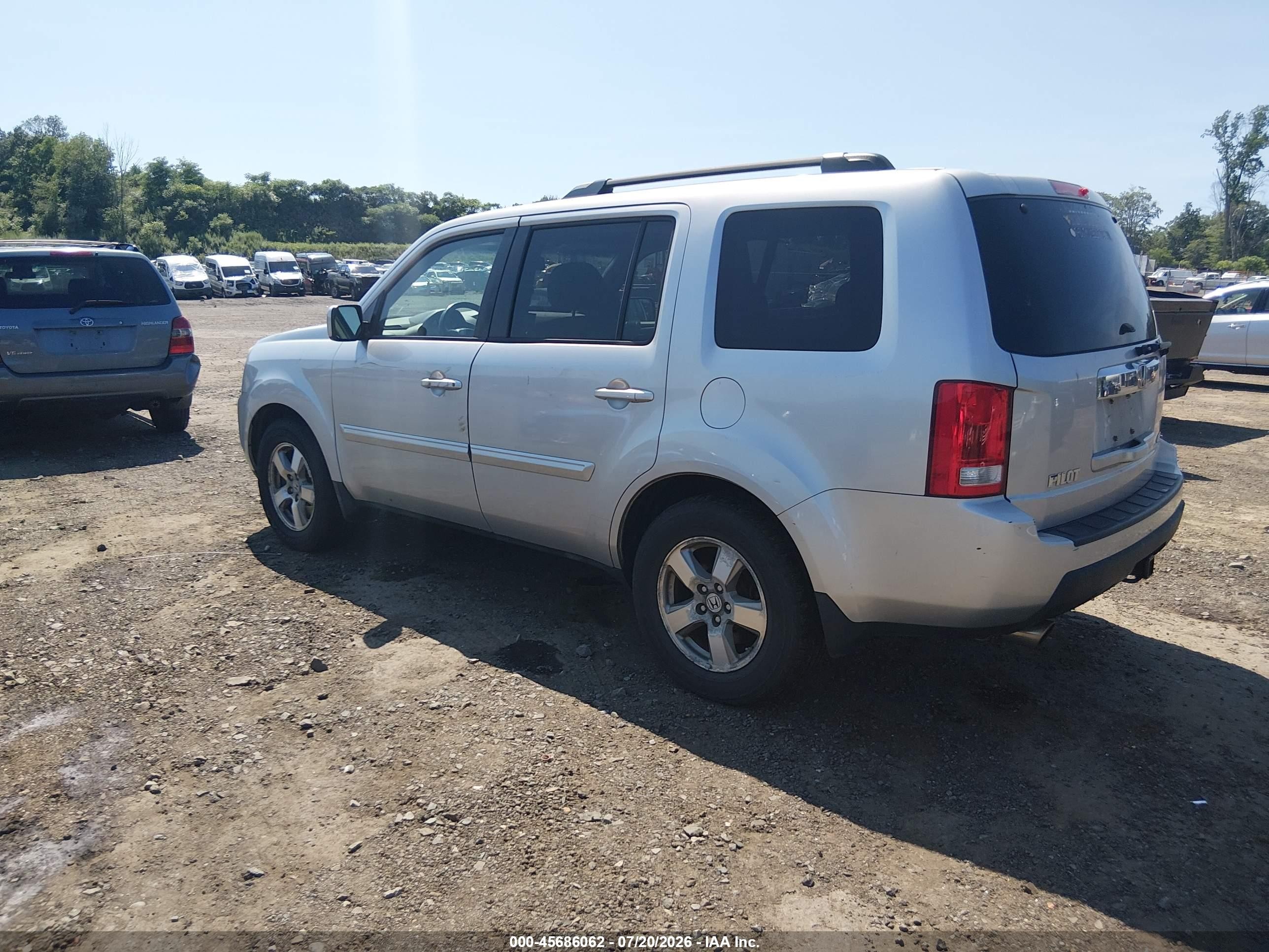 2010 Honda Pilot Ex-l Silver vin: 5FNYF4H52AB037000
