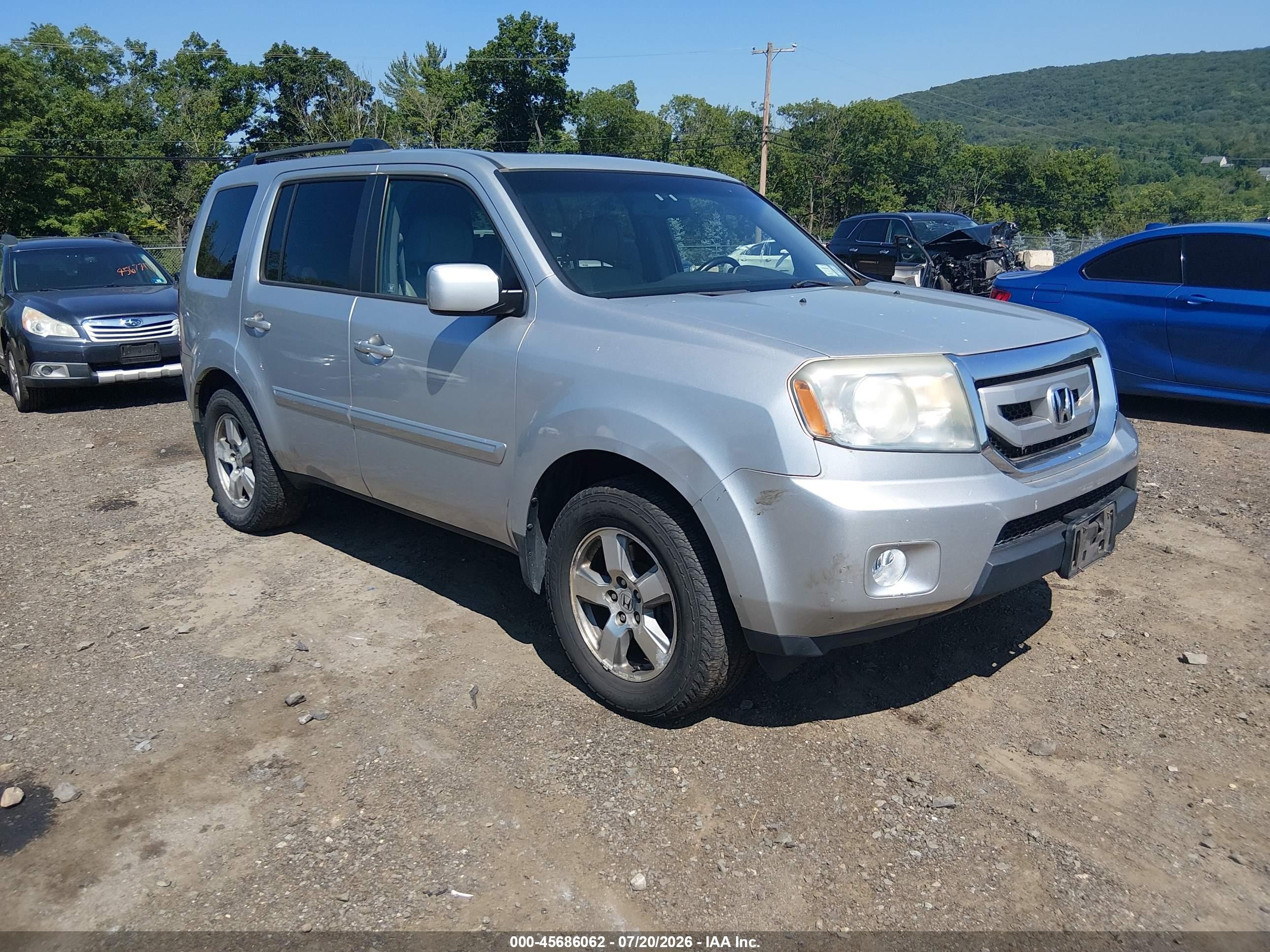2010 Honda Pilot Ex-l Серебряный vin: 5FNYF4H52AB037000