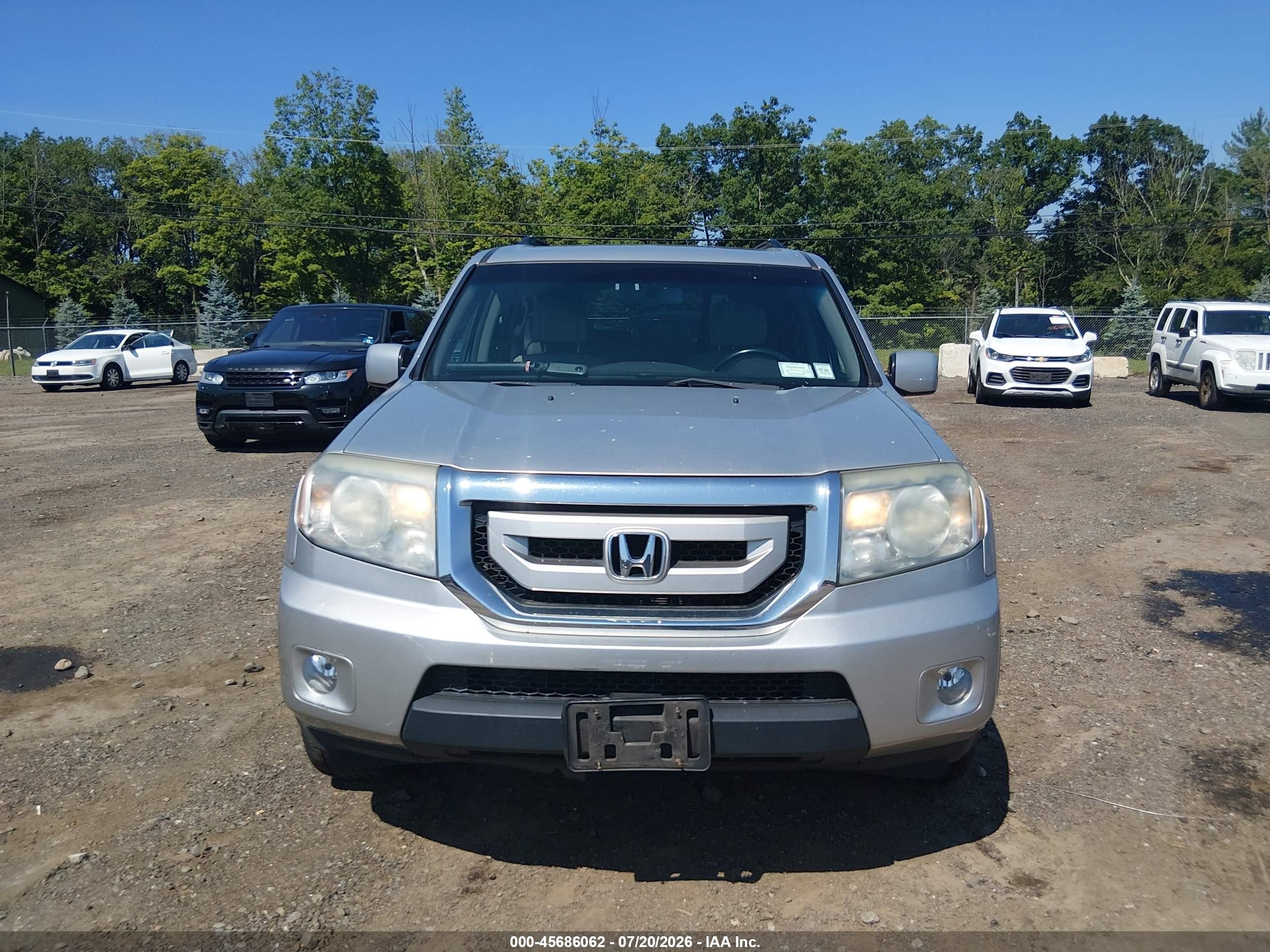 2010 Honda Pilot Ex-l Silver vin: 5FNYF4H52AB037000