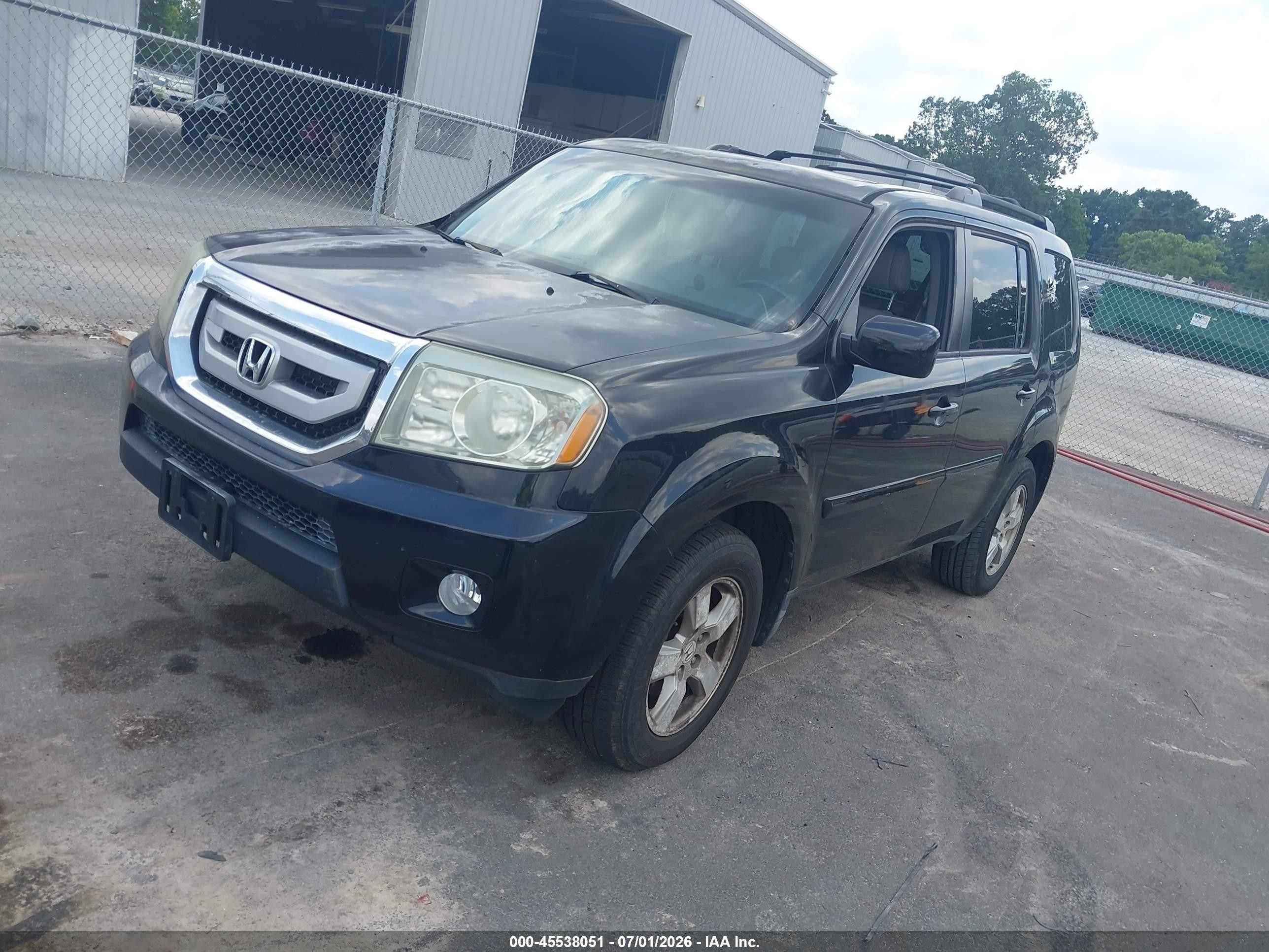 2011 Honda Pilot Ex-l Black vin: 5FNYF4H52BB024992