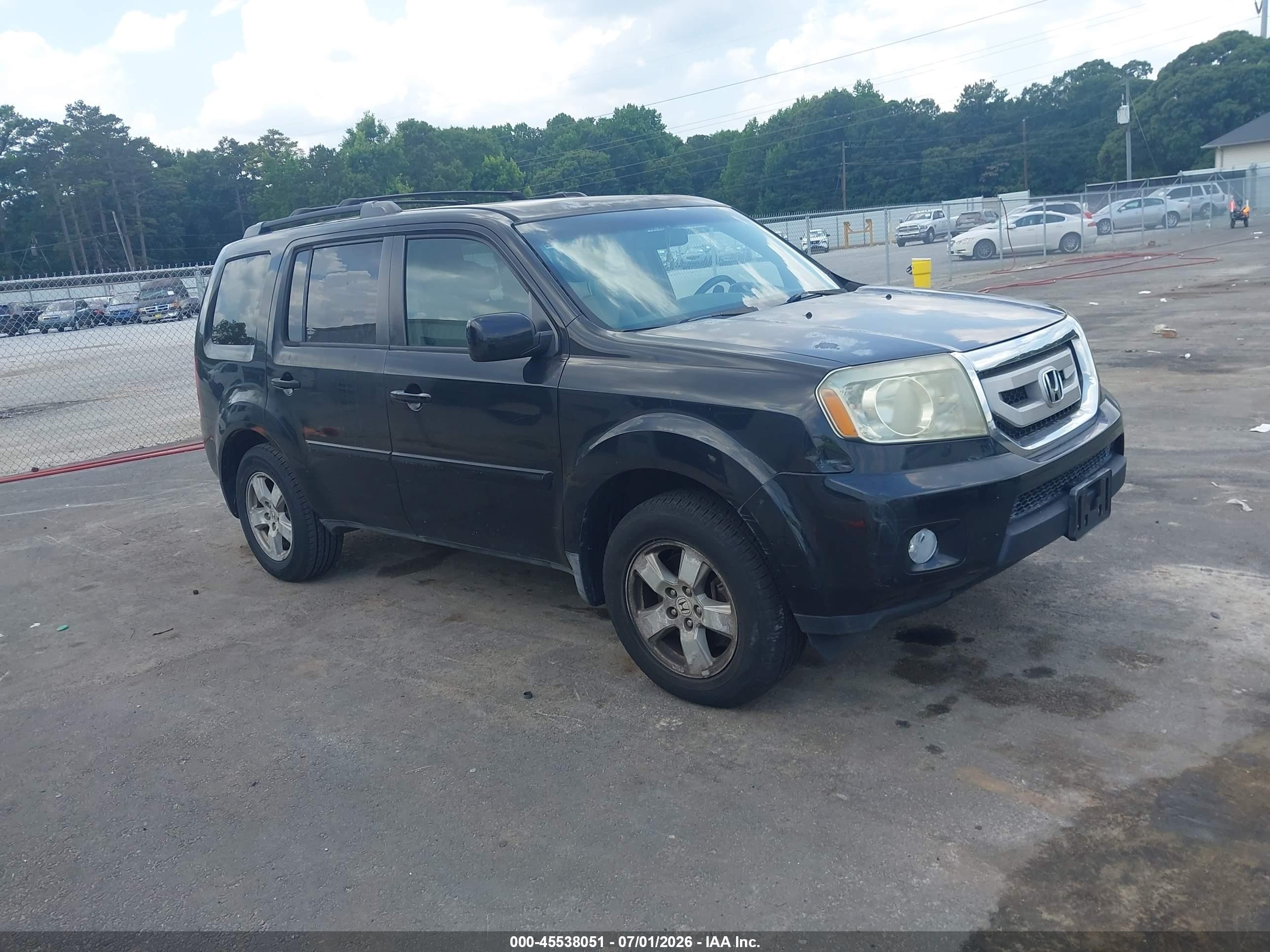 2011 Honda Pilot Ex-l Black vin: 5FNYF4H52BB024992