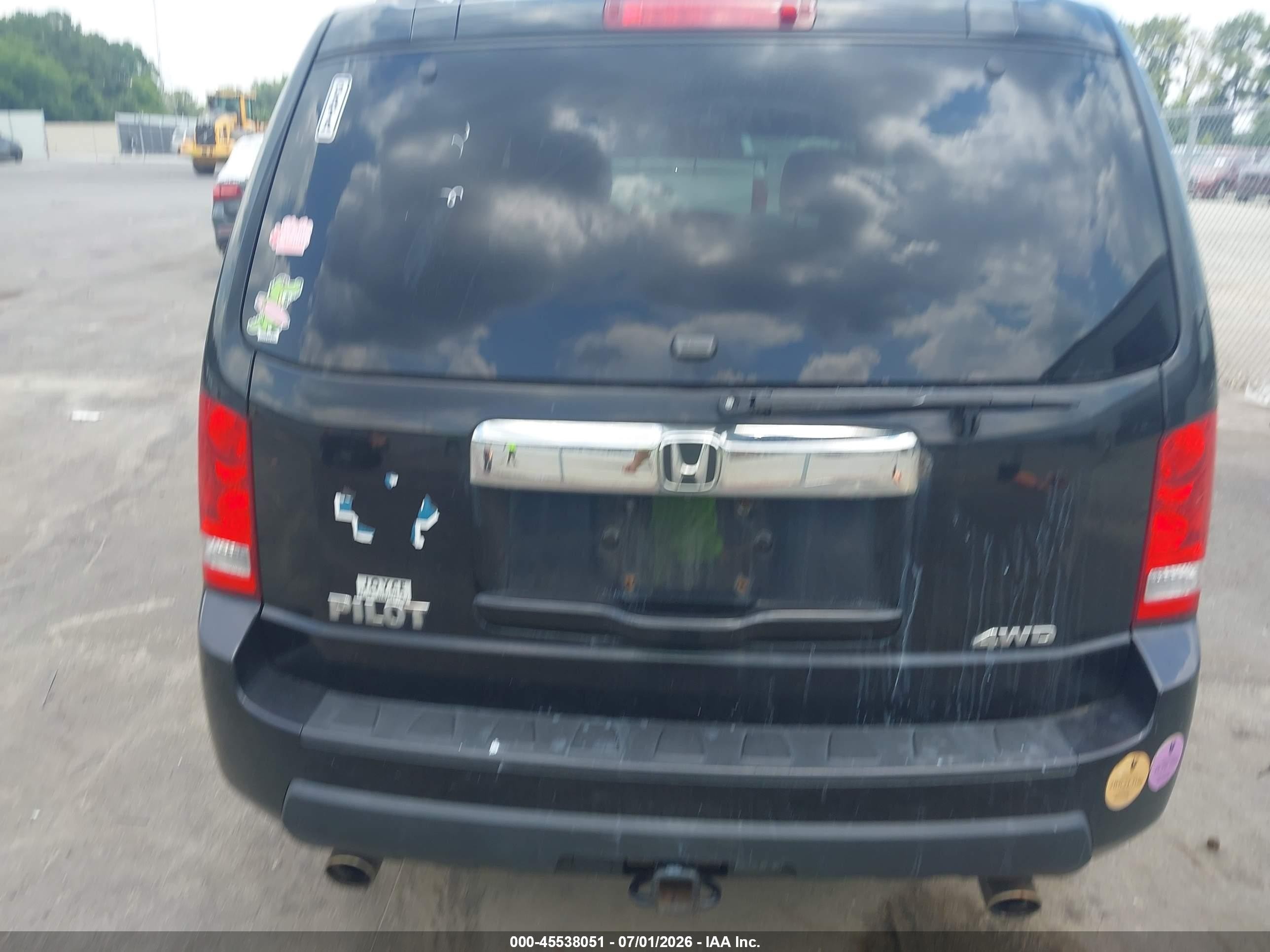 2011 Honda Pilot Ex-l Black vin: 5FNYF4H52BB024992