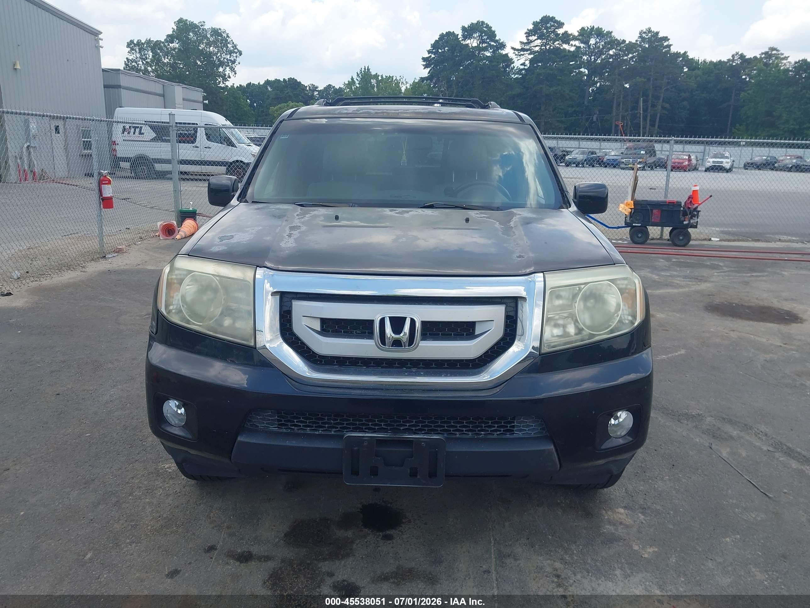 2011 Honda Pilot Ex-l Black vin: 5FNYF4H52BB024992