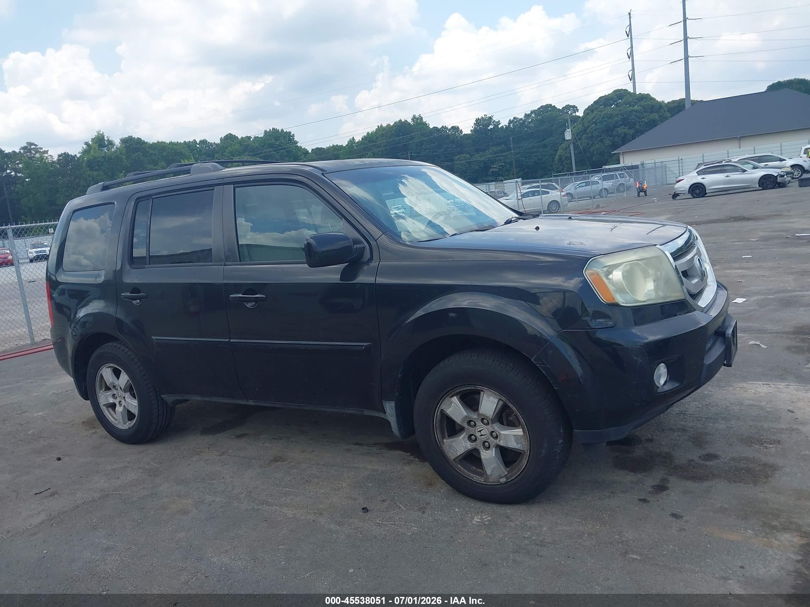 2011 Honda Pilot Ex-l Black vin: 5FNYF4H52BB024992