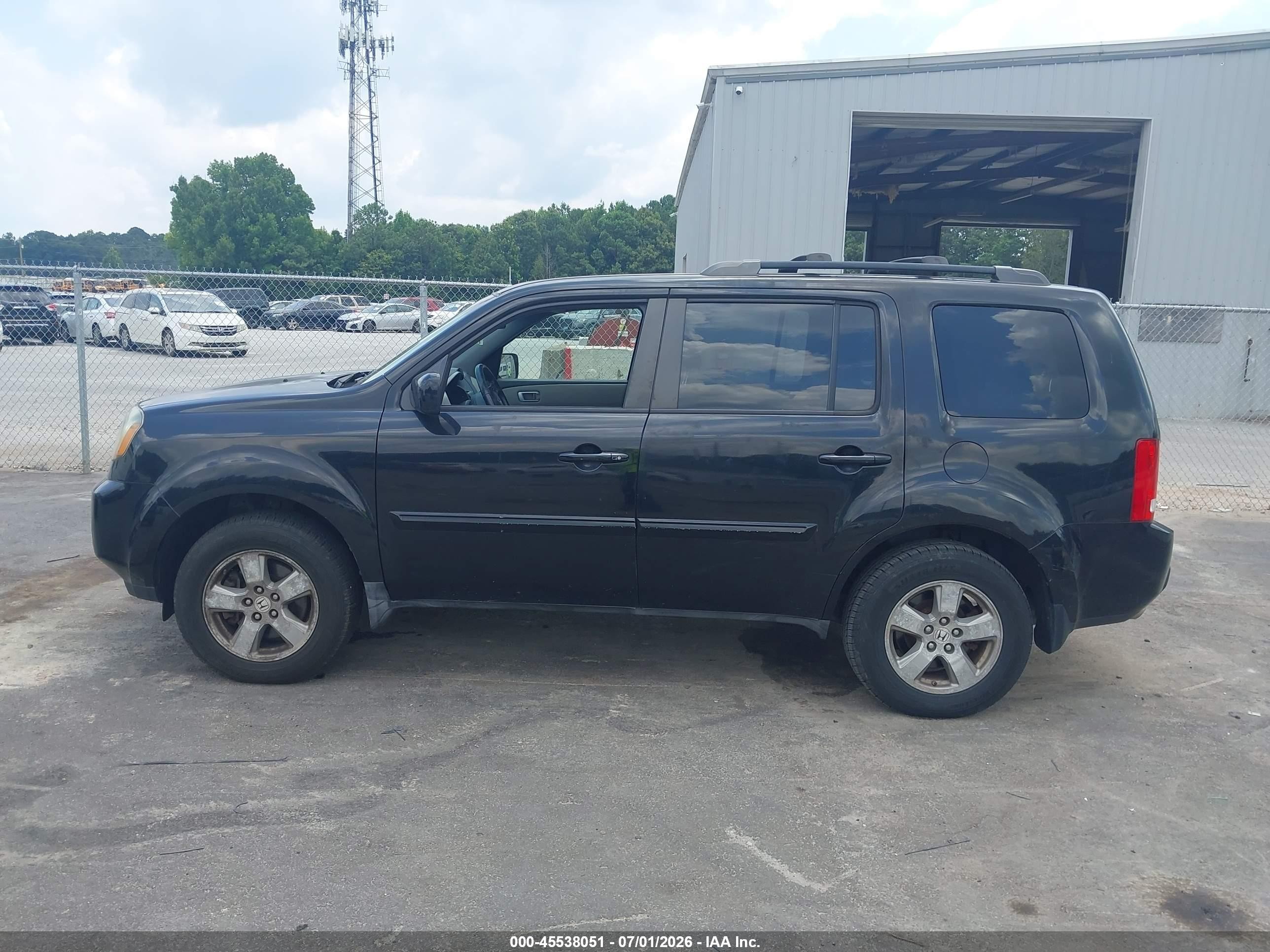 2011 Honda Pilot Ex-l Black vin: 5FNYF4H52BB024992