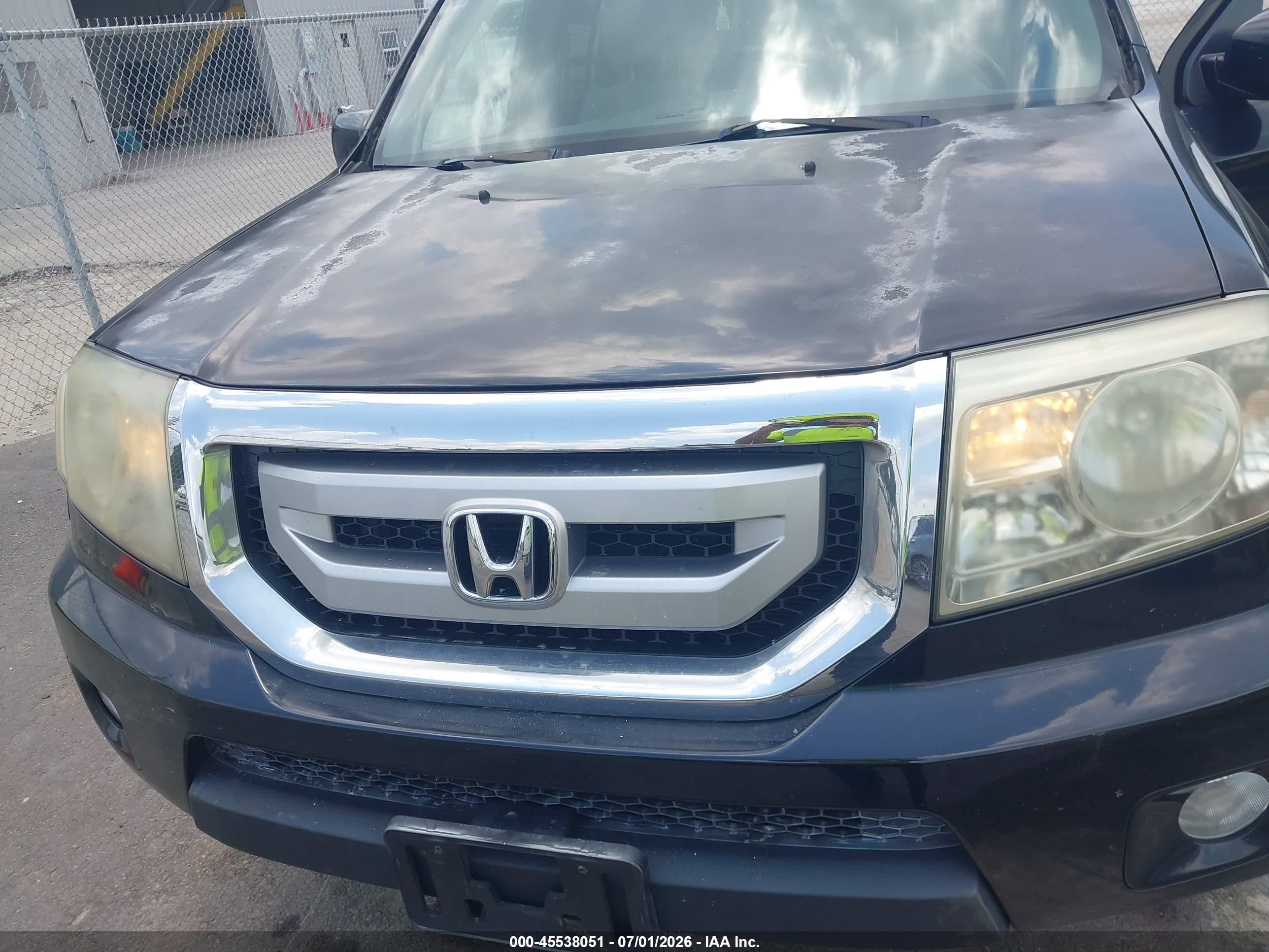2011 Honda Pilot Ex-l Black vin: 5FNYF4H52BB024992