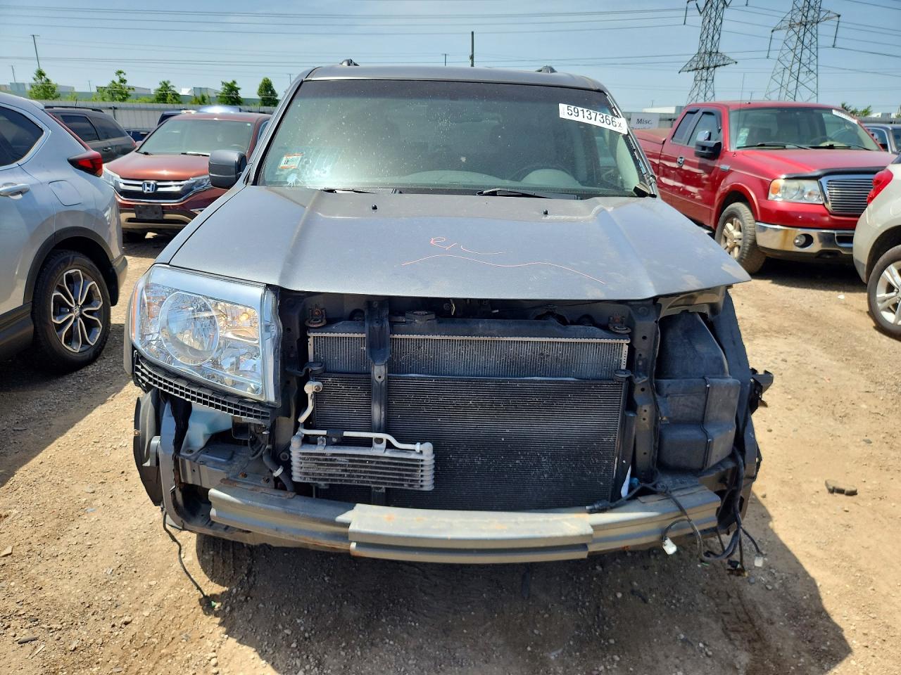 2011 Honda Pilot Exl Gray vin: 5FNYF4H52BB036219