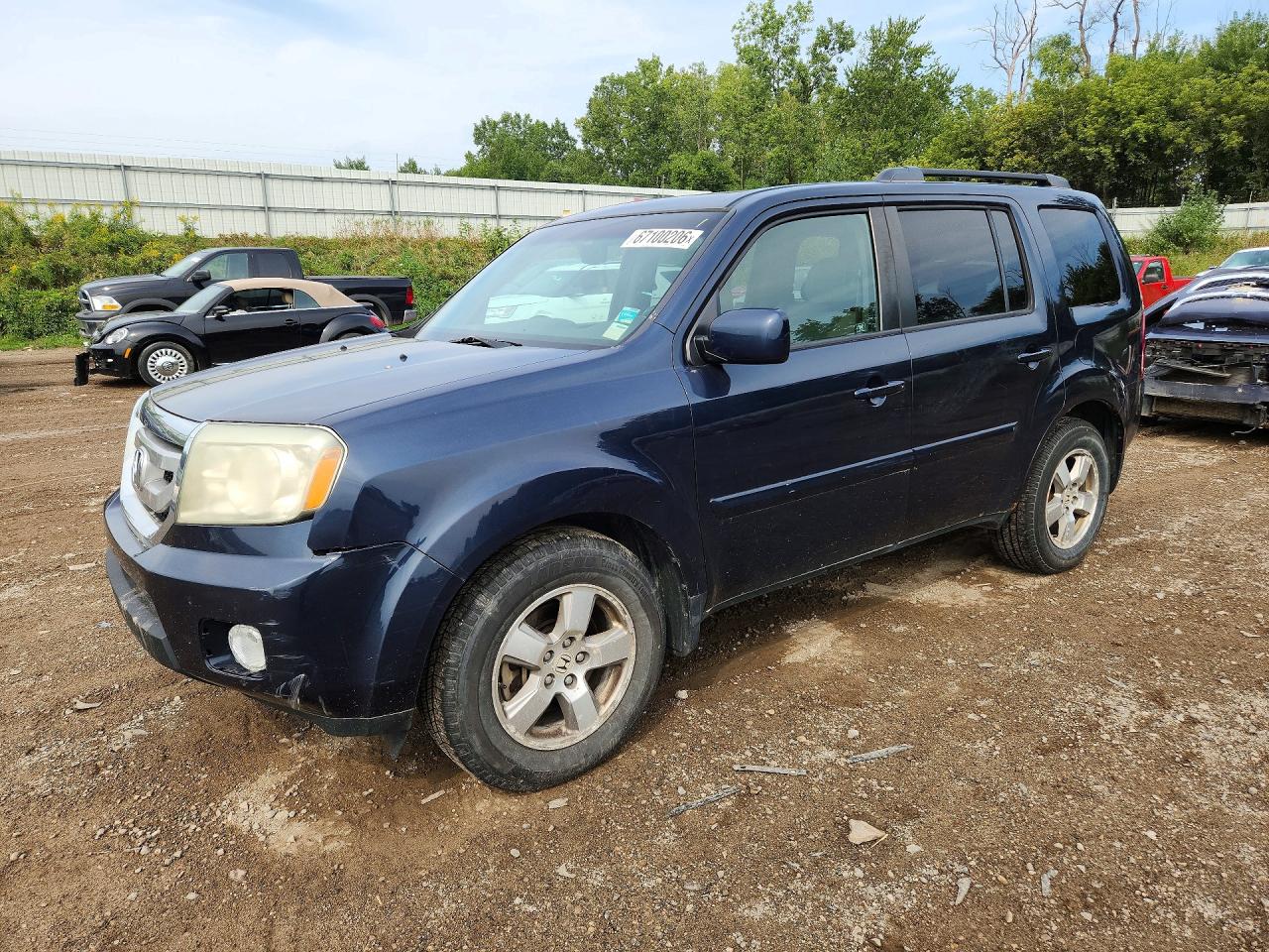2011 Honda Pilot Exl Синий vin: 5FNYF4H52BB049200