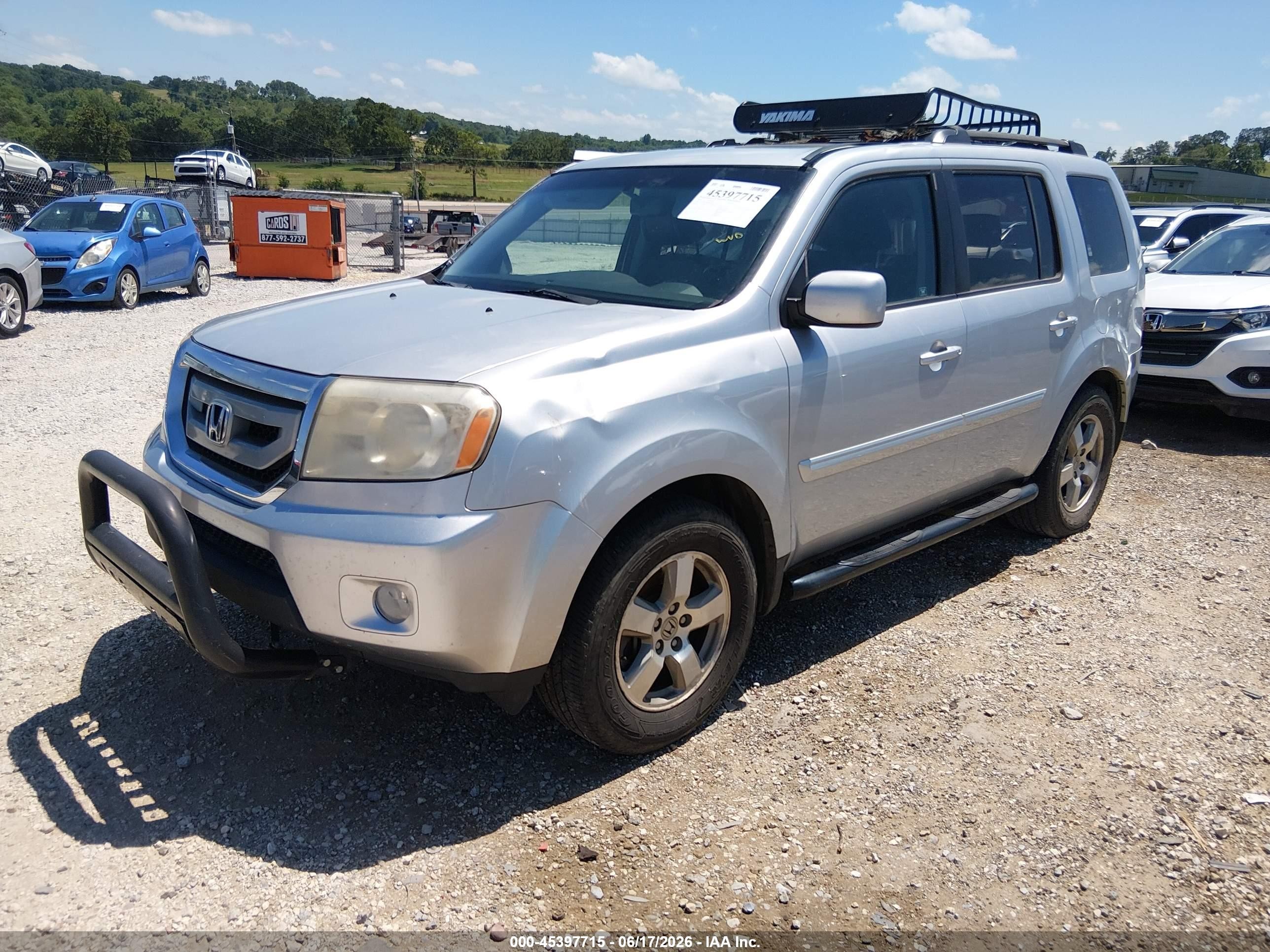 2011 Honda Pilot Ex-l Silver vin: 5FNYF4H52BB079930
