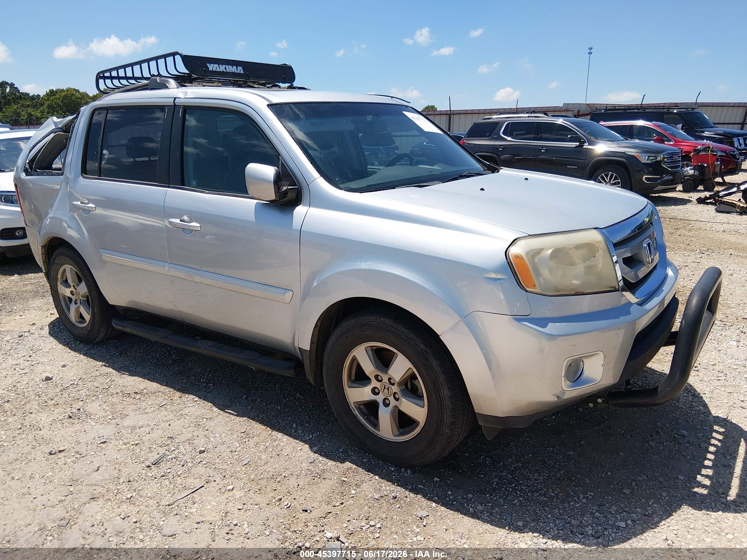 2011 Honda Pilot Ex-l Silver vin: 5FNYF4H52BB079930