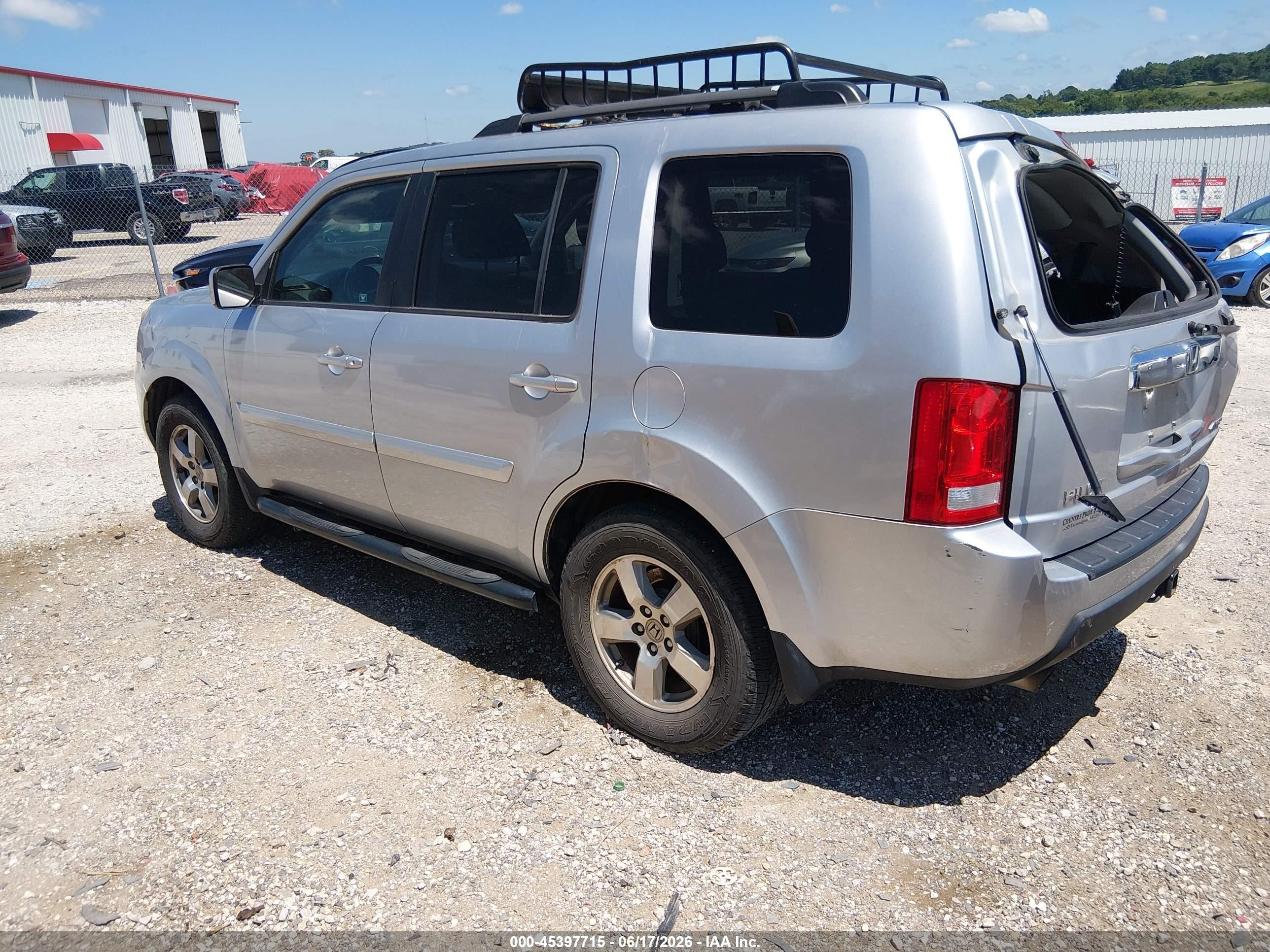 2011 Honda Pilot Ex-l Silver vin: 5FNYF4H52BB079930