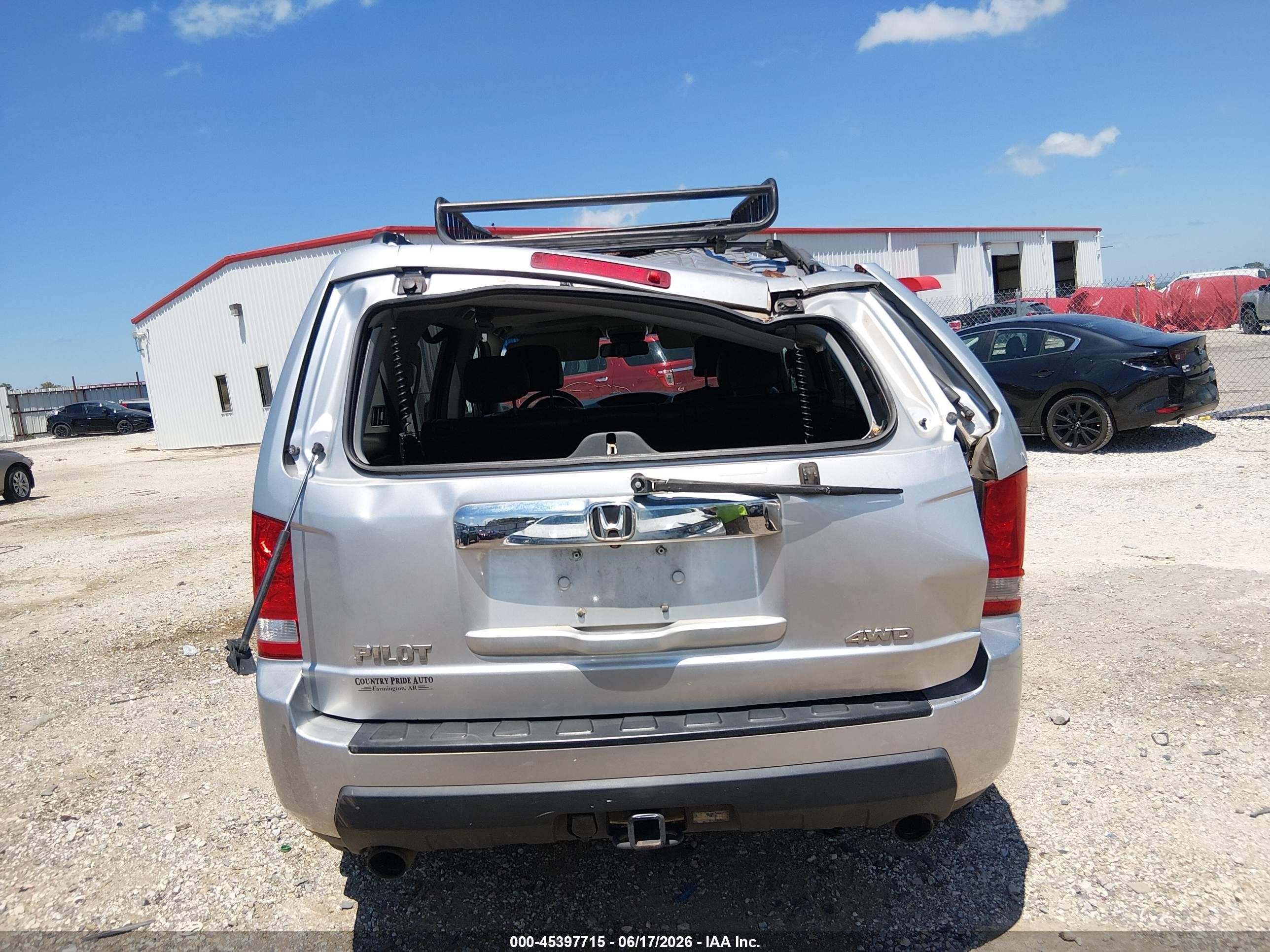 2011 Honda Pilot Ex-l Silver vin: 5FNYF4H52BB079930