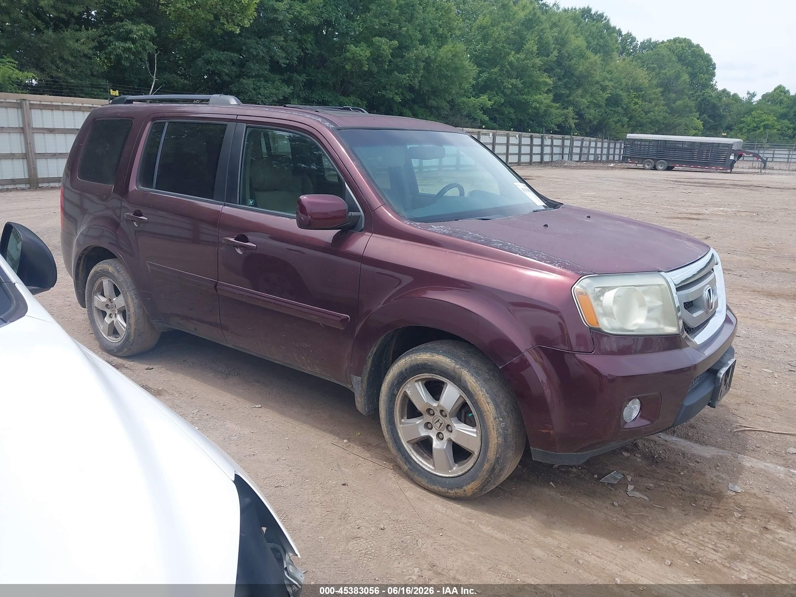 2011 Honda Pilot Ex-l Красный vin: 5FNYF4H52BB084237