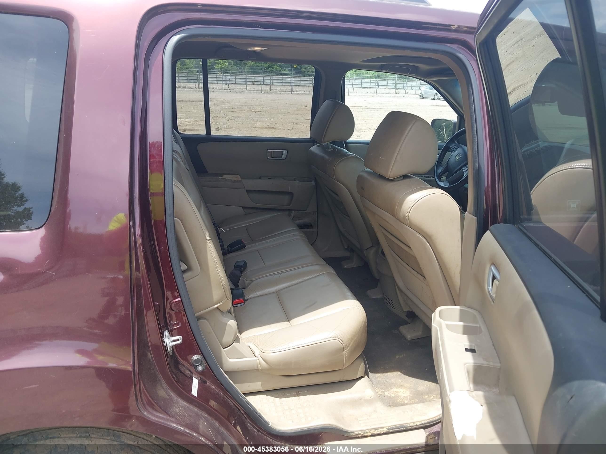 2011 Honda Pilot Ex-l Красный vin: 5FNYF4H52BB084237