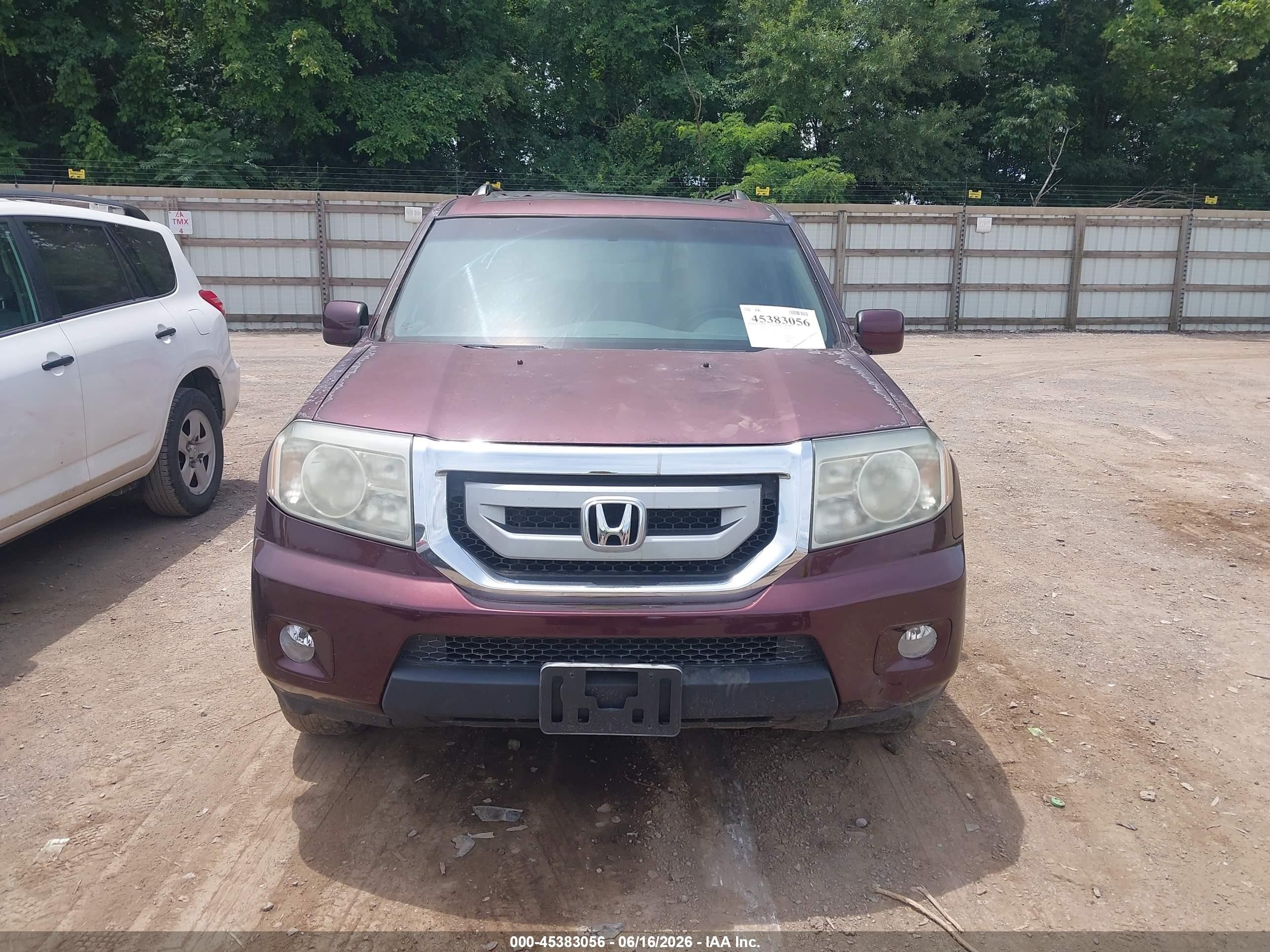 2011 Honda Pilot Ex-l Красный vin: 5FNYF4H52BB084237