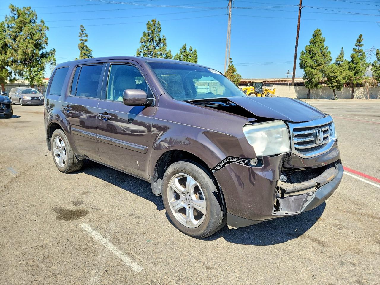 2012 Honda Pilot Exl Фиолетовый vin: 5FNYF4H52CB010690