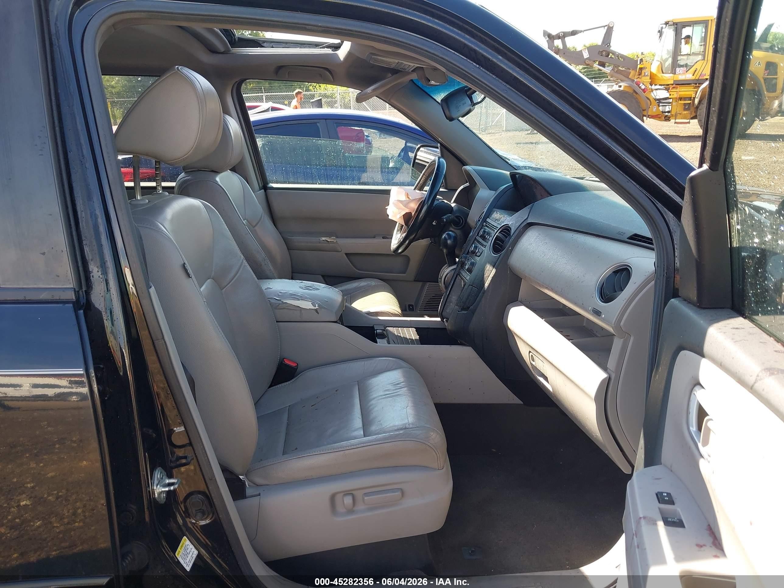 2012 Honda Pilot Ex-l Black vin: 5FNYF4H52CB030440