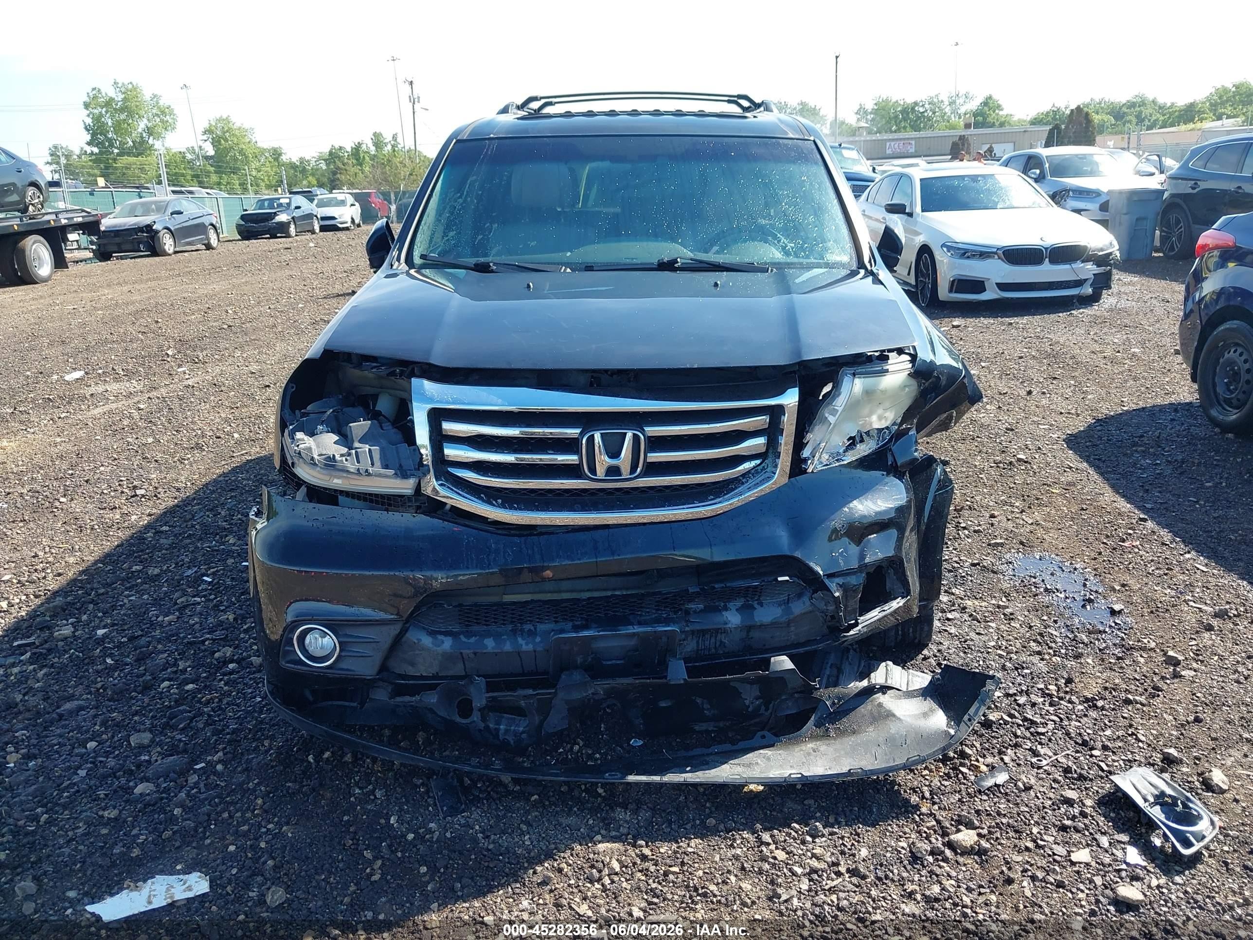 2012 Honda Pilot Ex-l Black vin: 5FNYF4H52CB030440