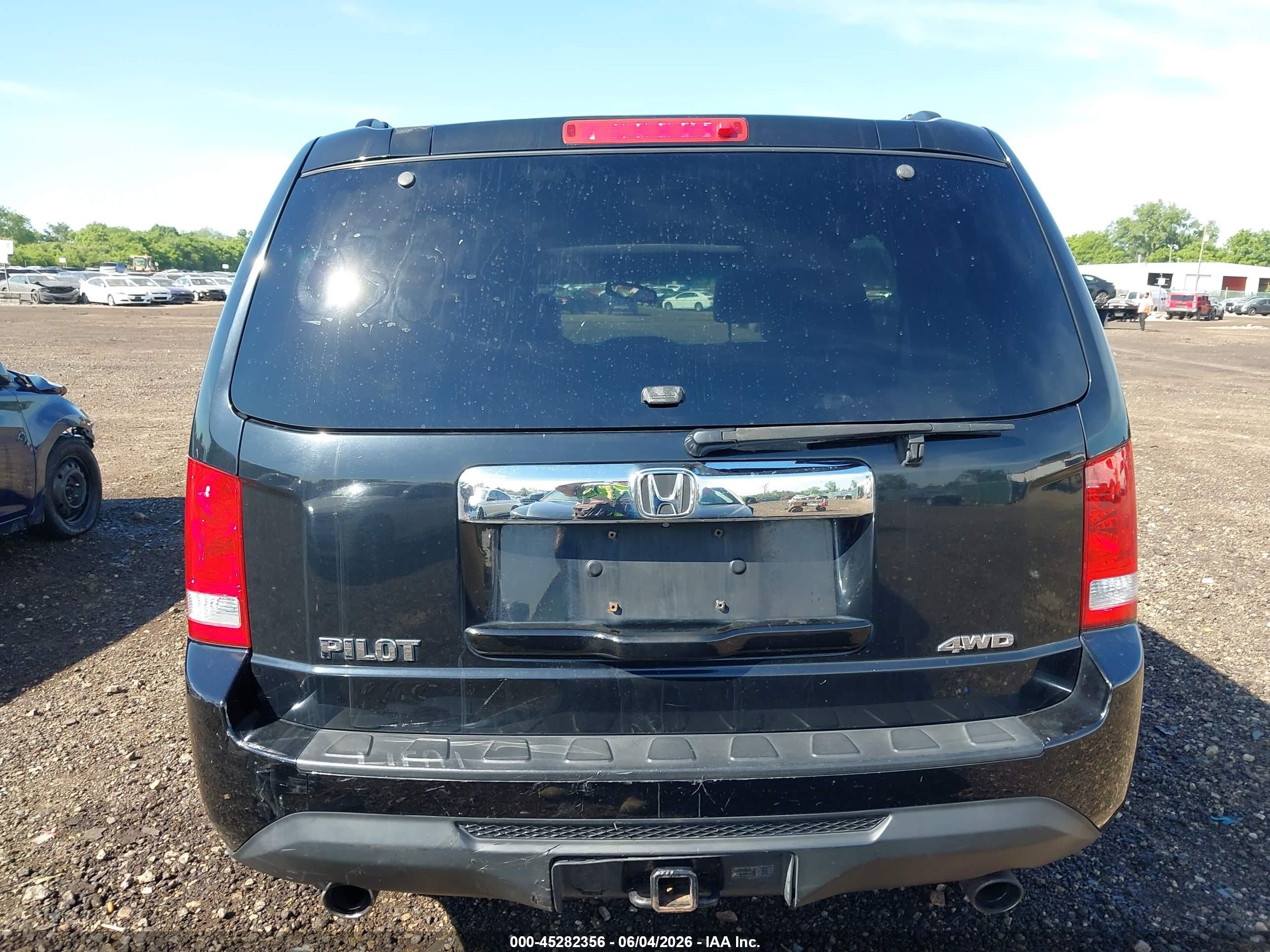 2012 Honda Pilot Ex-l Black vin: 5FNYF4H52CB030440