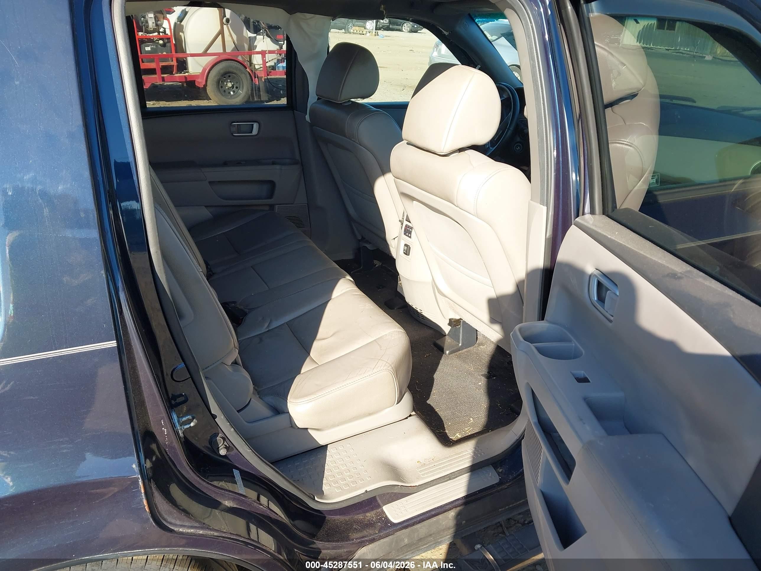 2012 Honda Pilot Ex-l Navy vin: 5FNYF4H52CB036898