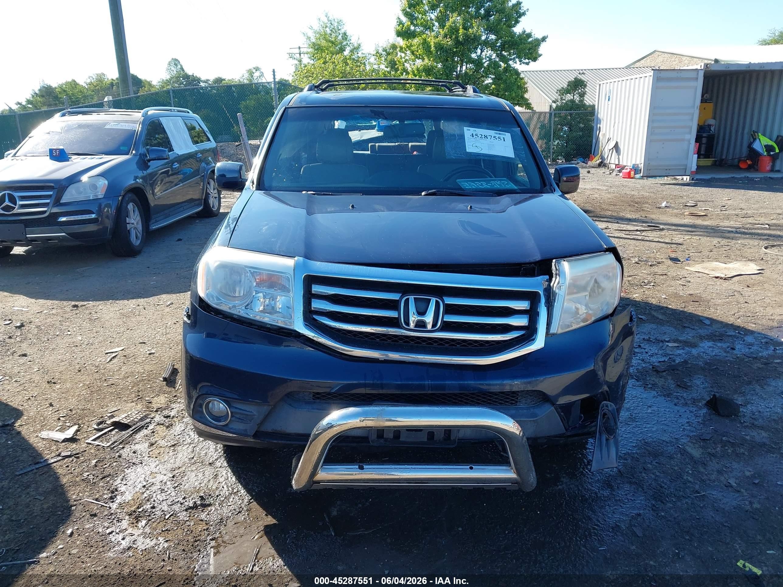 2012 Honda Pilot Ex-l Navy vin: 5FNYF4H52CB036898