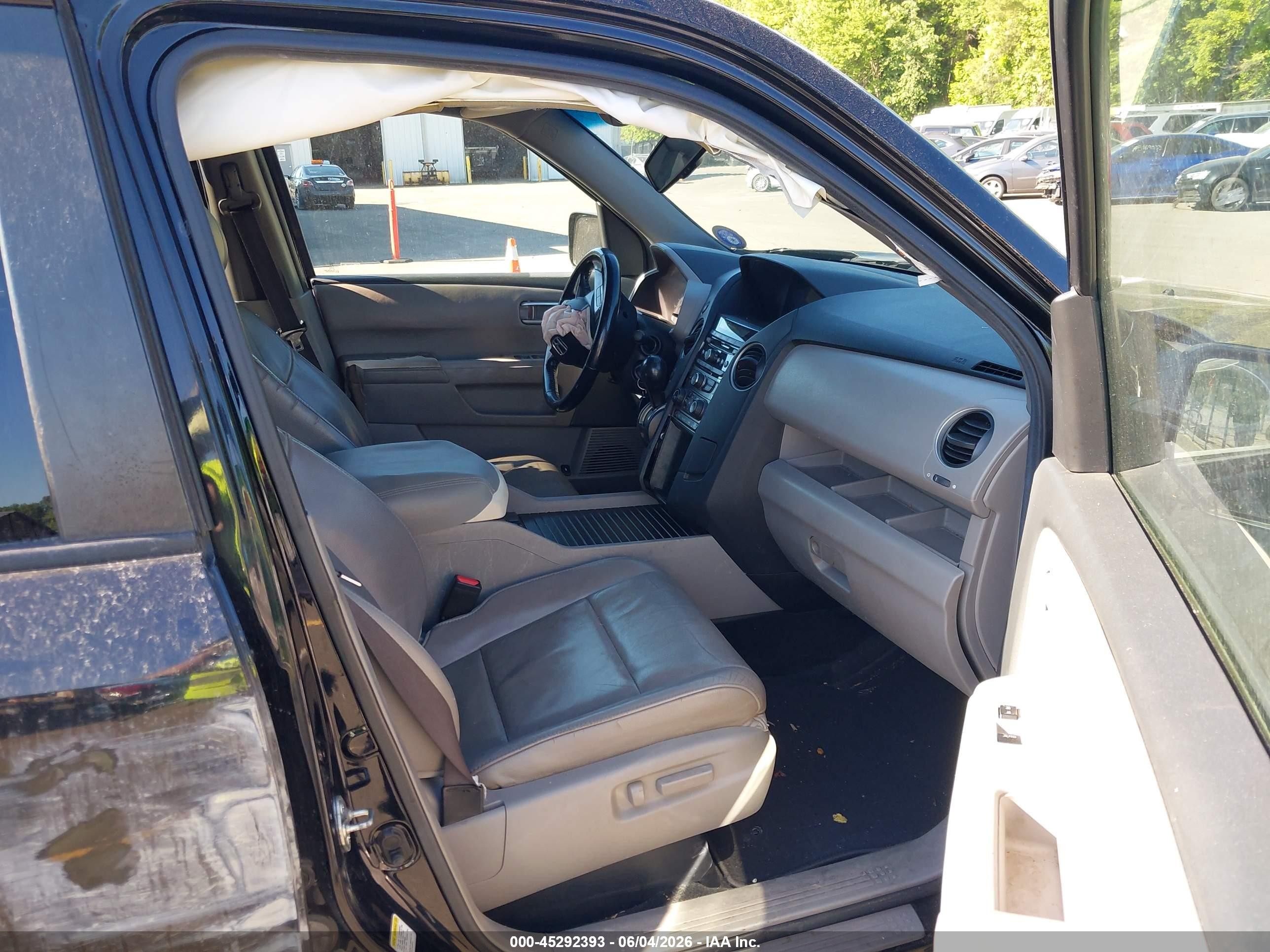 2012 Honda Pilot Ex-l Black vin: 5FNYF4H52CB074504