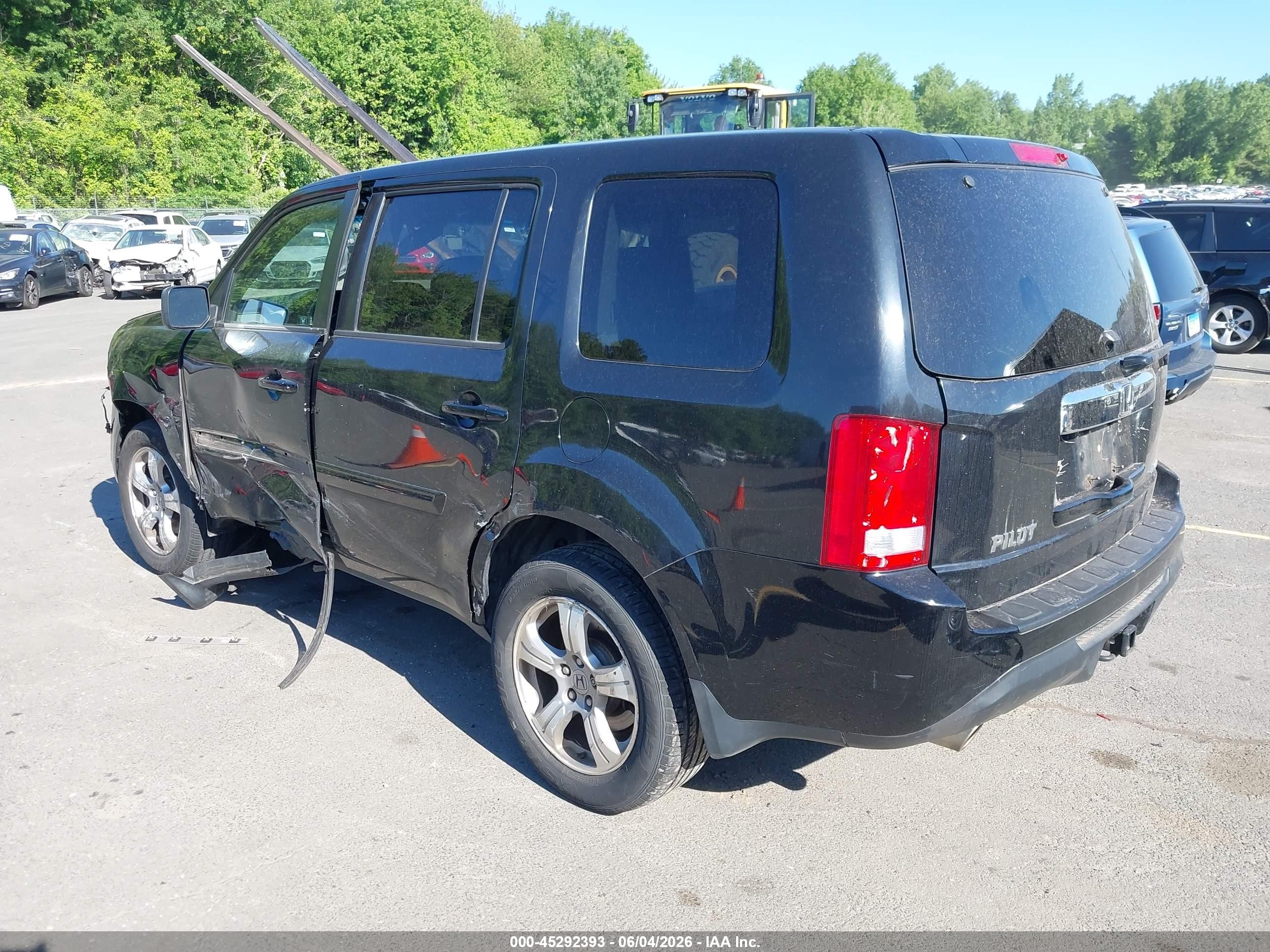 2012 Honda Pilot Ex-l Black vin: 5FNYF4H52CB074504