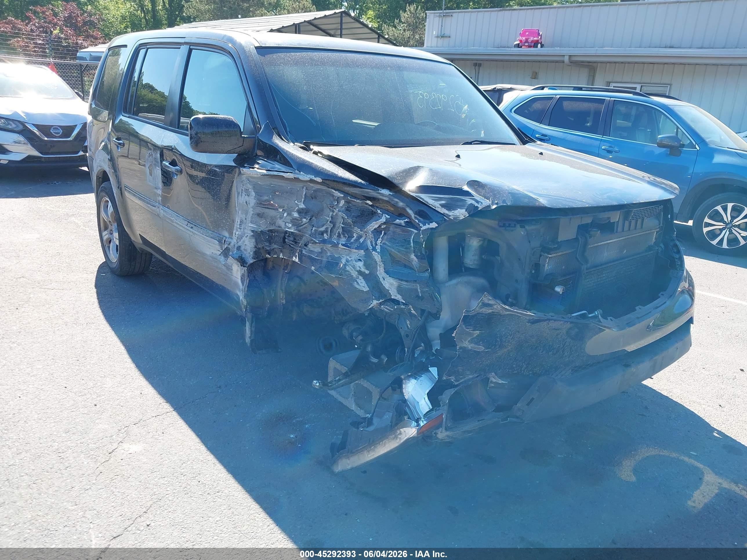 2012 Honda Pilot Ex-l Black vin: 5FNYF4H52CB074504