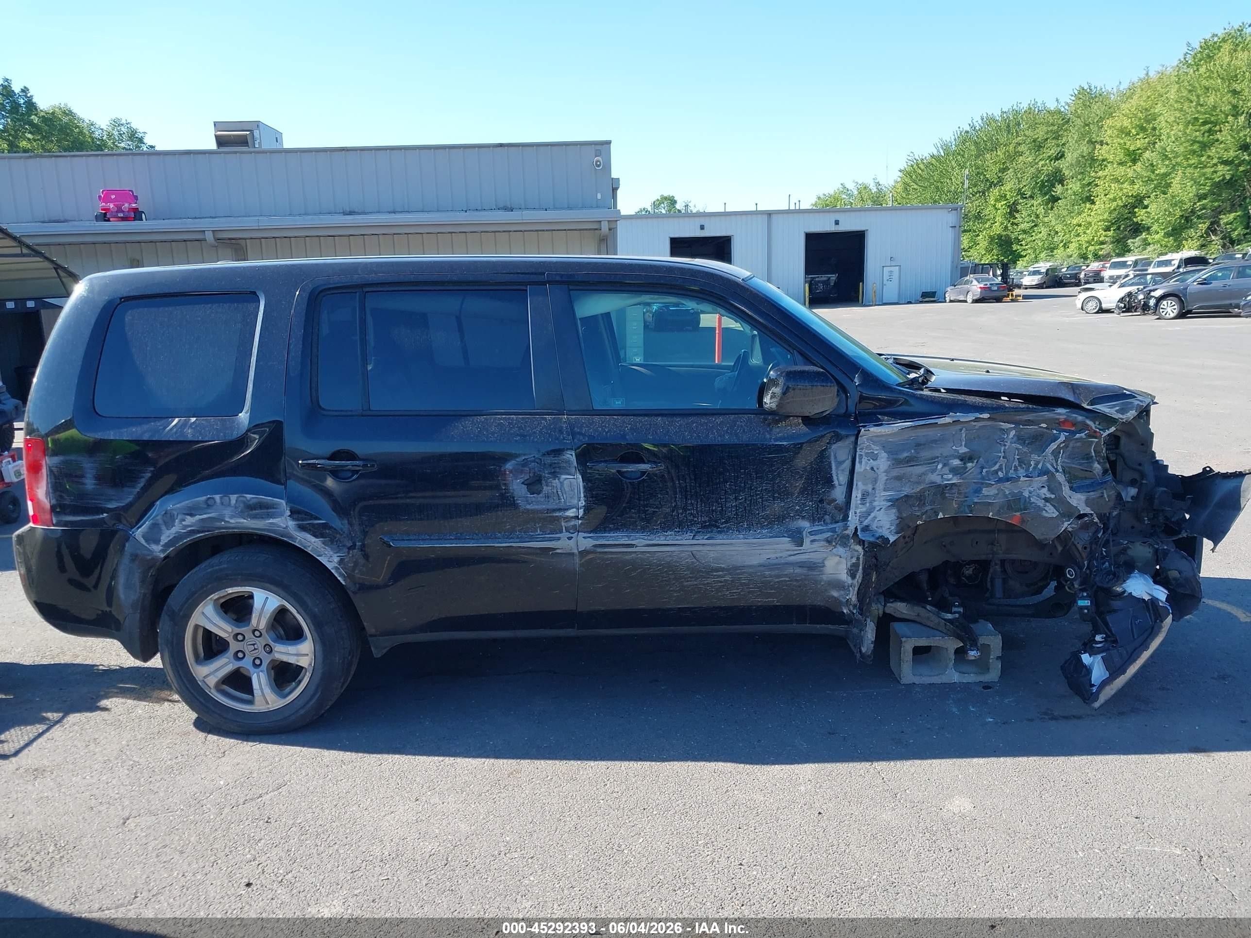 2012 Honda Pilot Ex-l Black vin: 5FNYF4H52CB074504