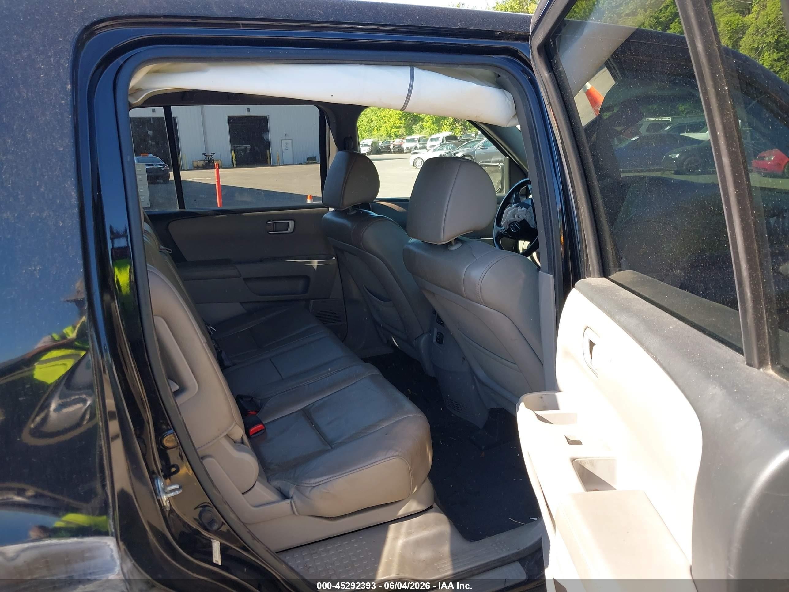 2012 Honda Pilot Ex-l Black vin: 5FNYF4H52CB074504