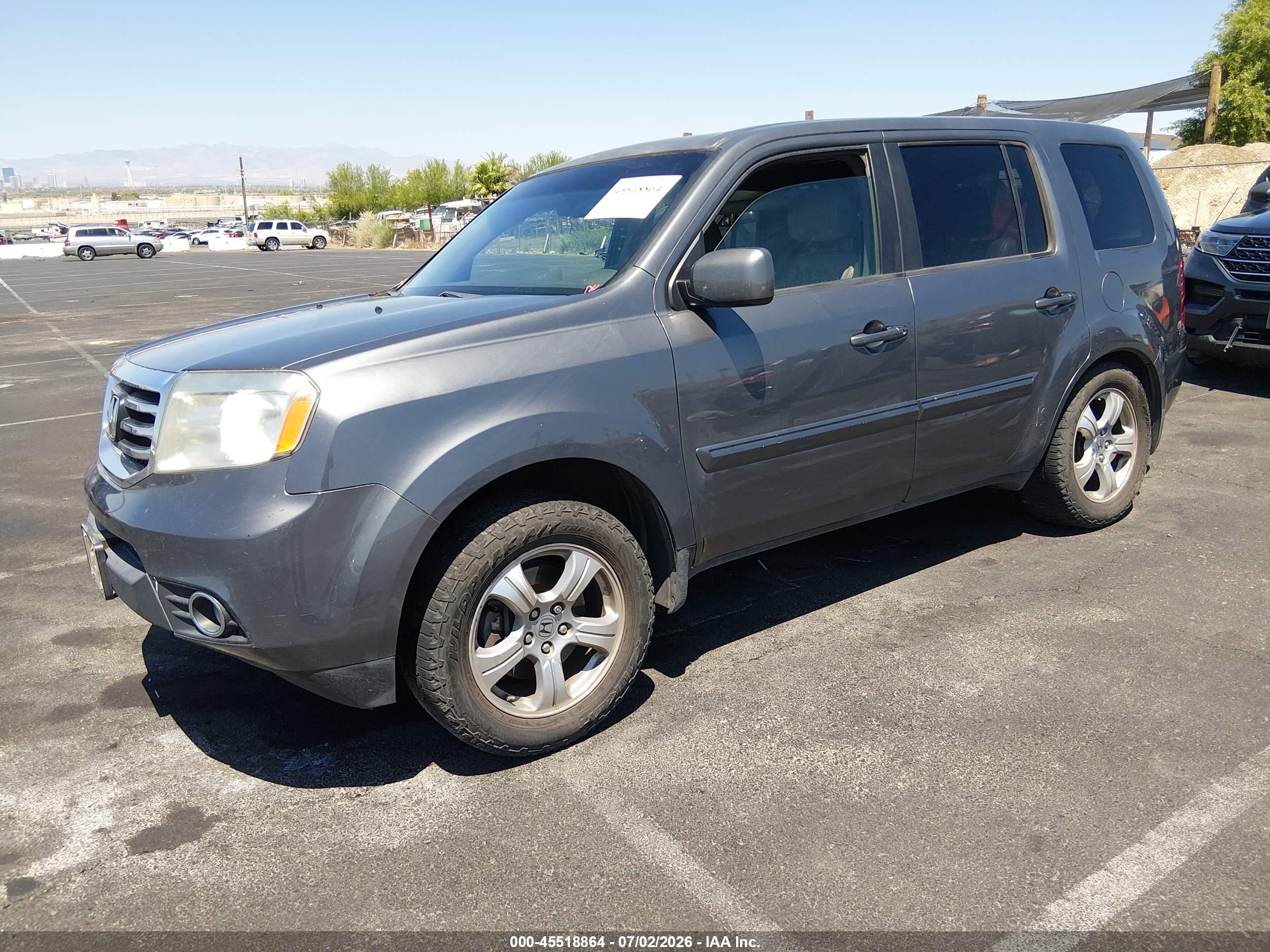2012 Honda Pilot Ex-l Gray vin: 5FNYF4H52CB082862