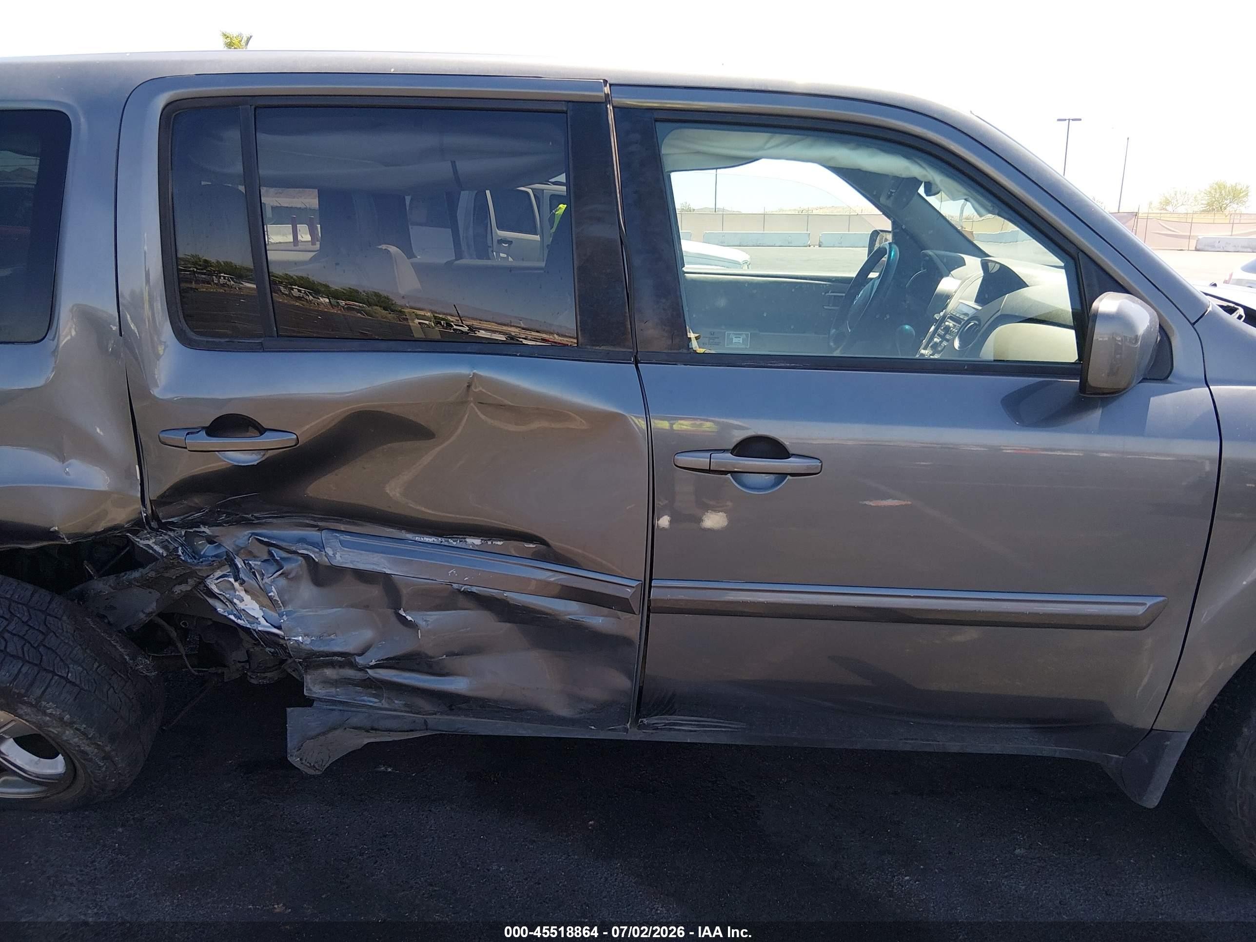 2012 Honda Pilot Ex-l Gray vin: 5FNYF4H52CB082862