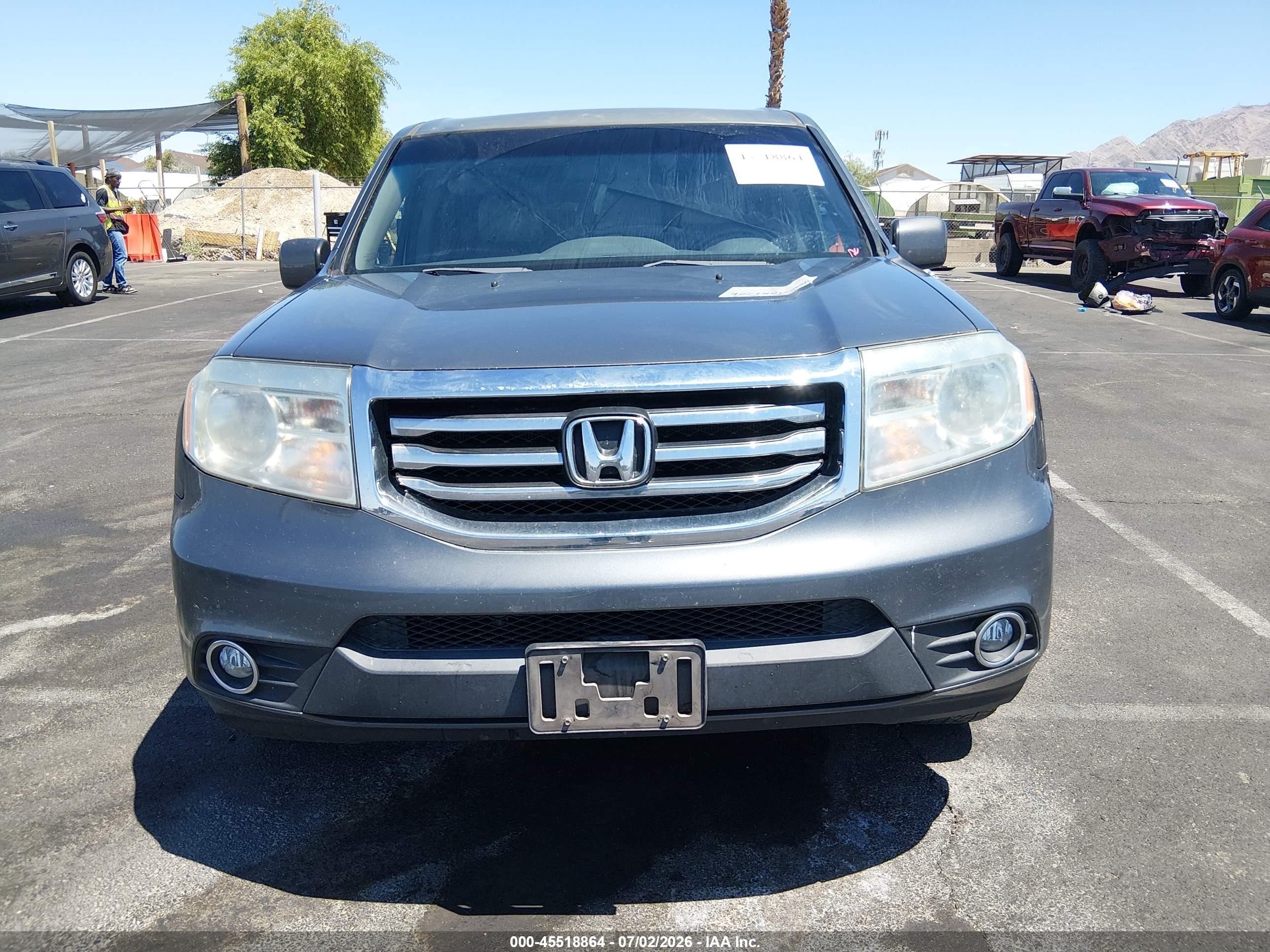 2012 Honda Pilot Ex-l Gray vin: 5FNYF4H52CB082862