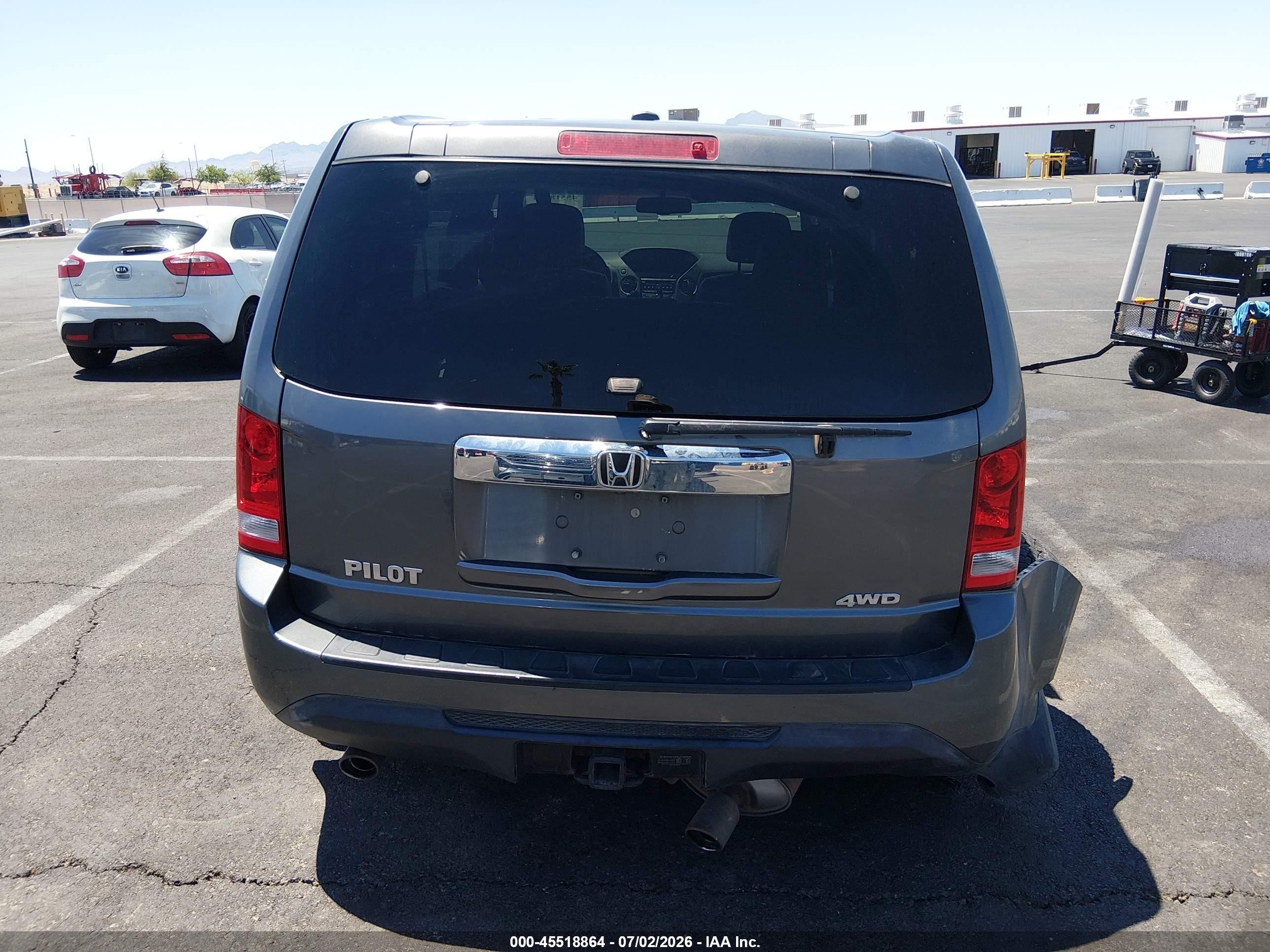2012 Honda Pilot Ex-l Gray vin: 5FNYF4H52CB082862