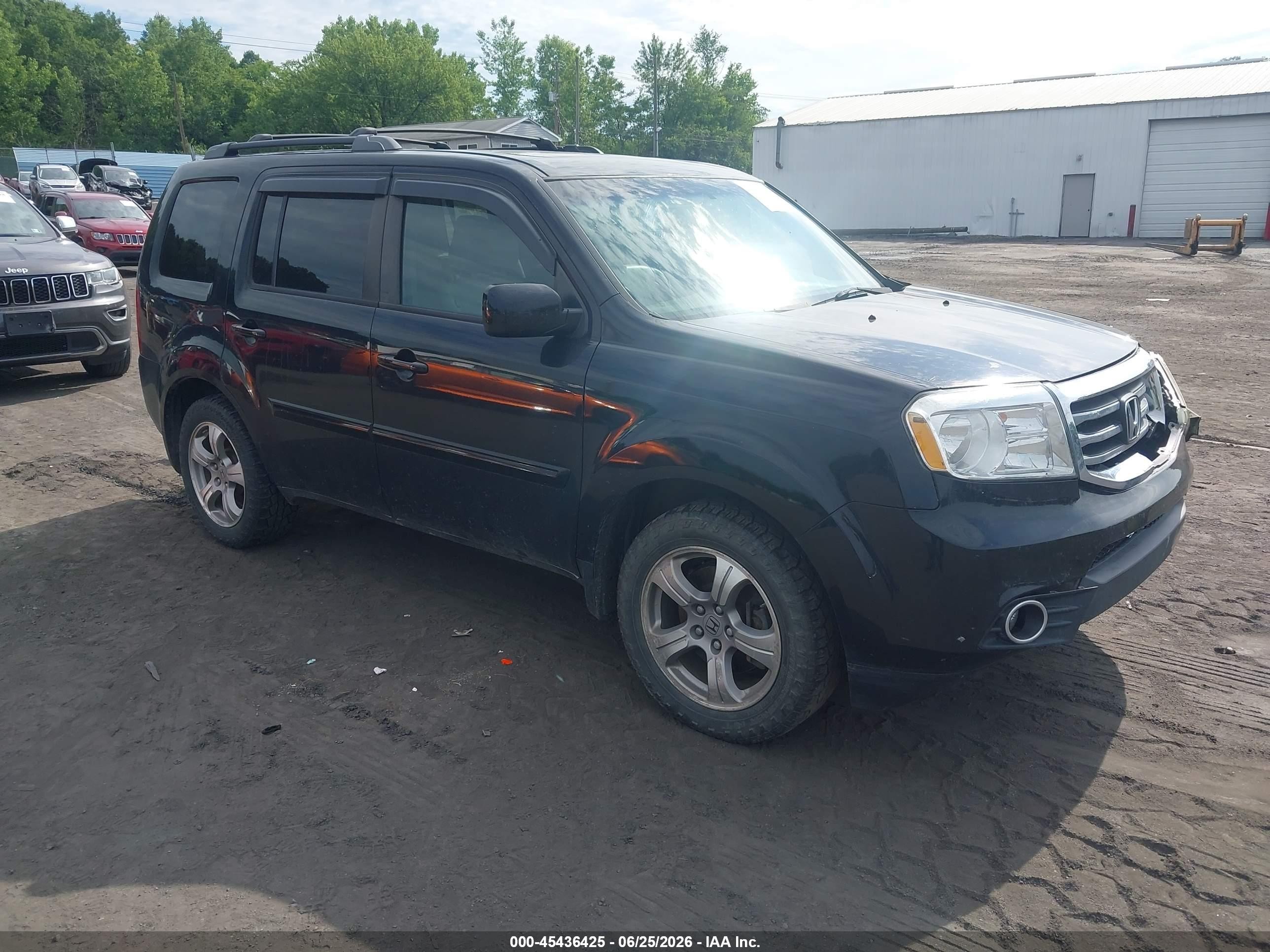 2013 Honda Pilot Ex-l Black vin: 5FNYF4H52DB040807