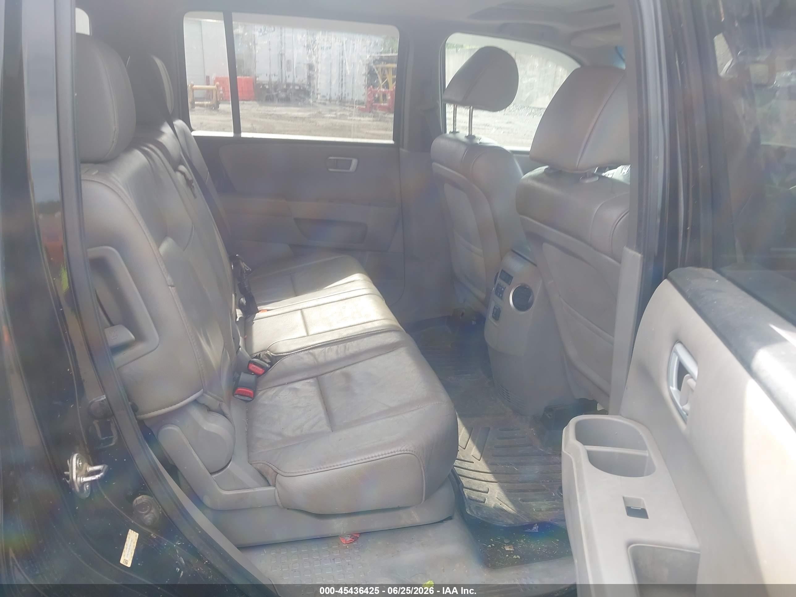 2013 Honda Pilot Ex-l Black vin: 5FNYF4H52DB040807