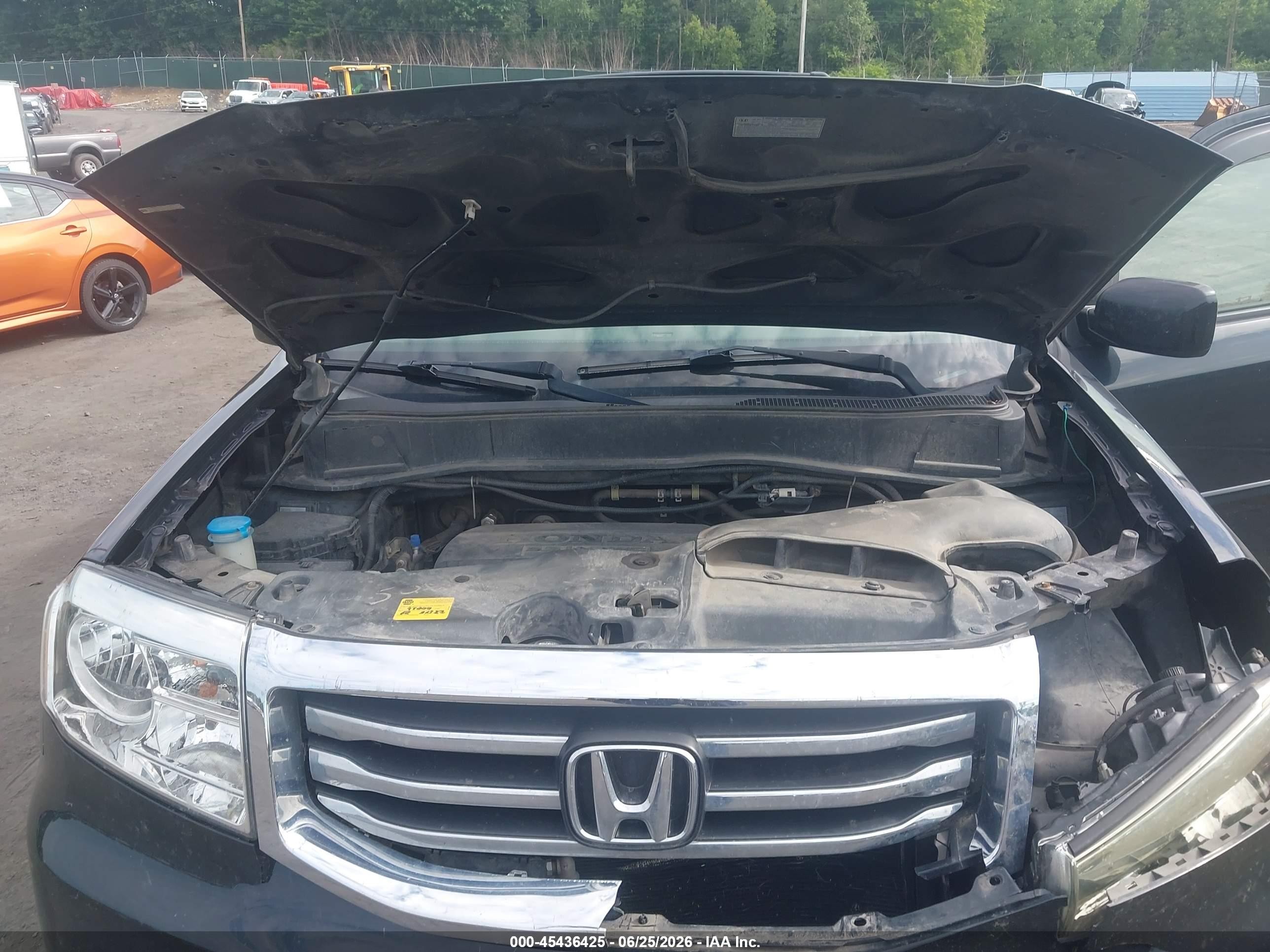 2013 Honda Pilot Ex-l Black vin: 5FNYF4H52DB040807