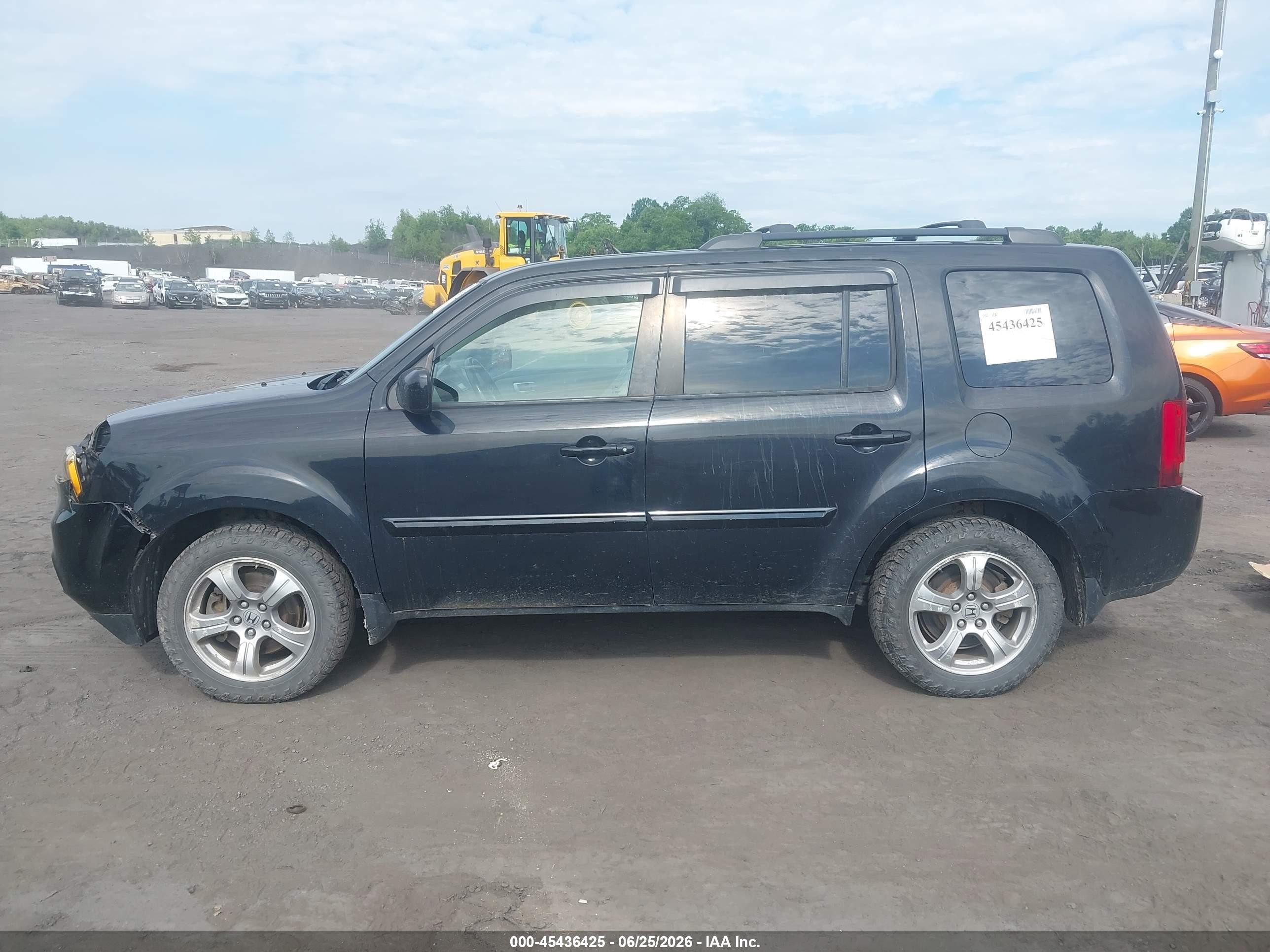 2013 Honda Pilot Ex-l Black vin: 5FNYF4H52DB040807