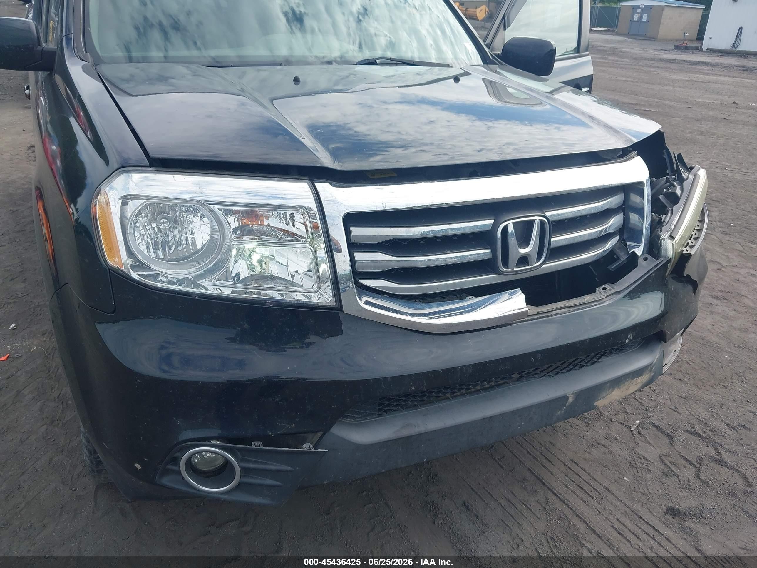 2013 Honda Pilot Ex-l Black vin: 5FNYF4H52DB040807