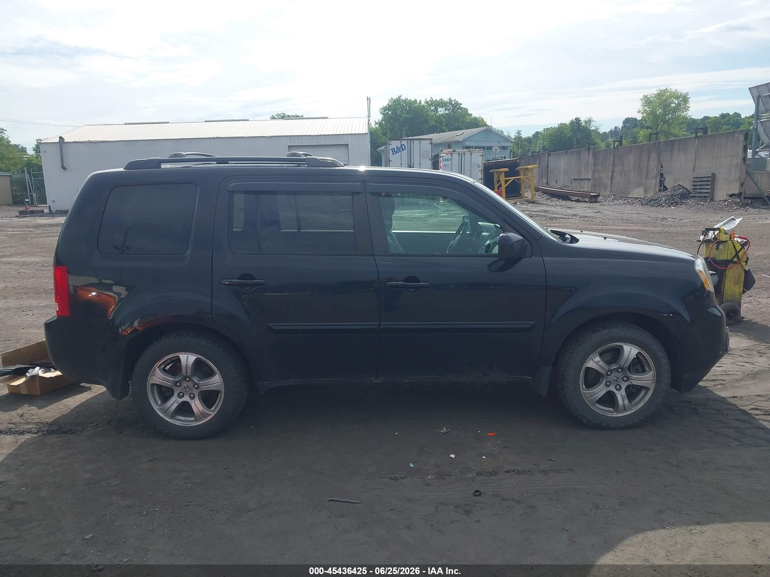 2013 Honda Pilot Ex-l Black vin: 5FNYF4H52DB040807