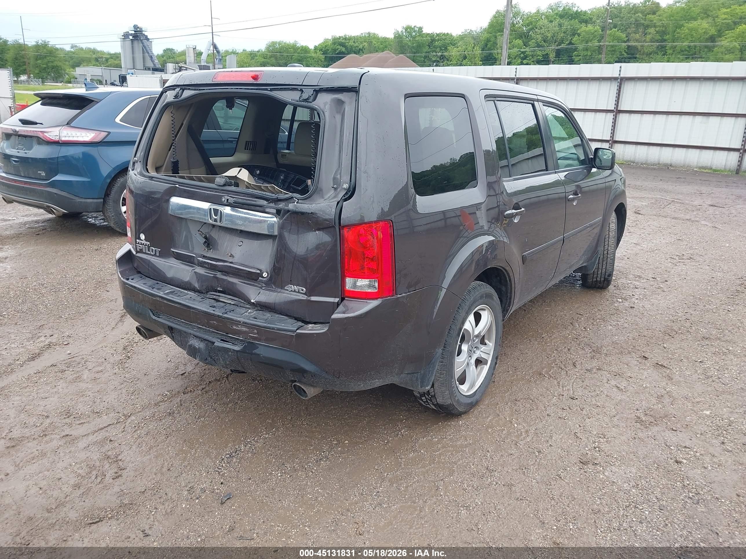 2013 Honda Pilot Ex-l Black vin: 5FNYF4H52DB045411