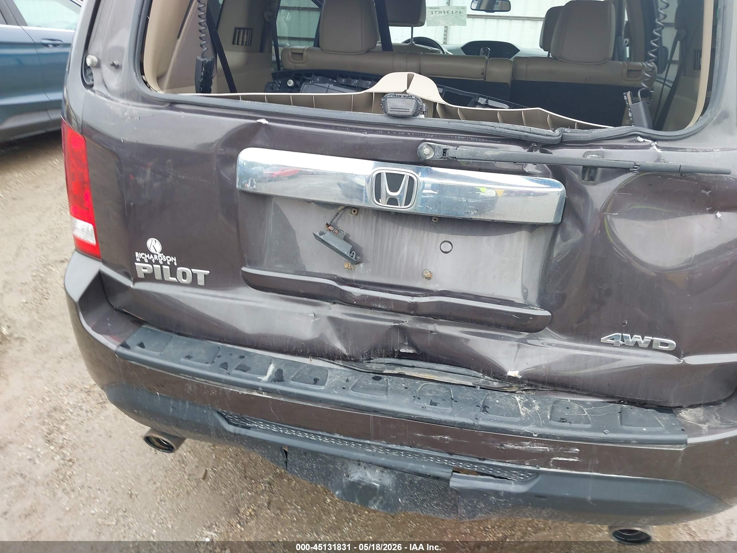 2013 Honda Pilot Ex-l Black vin: 5FNYF4H52DB045411