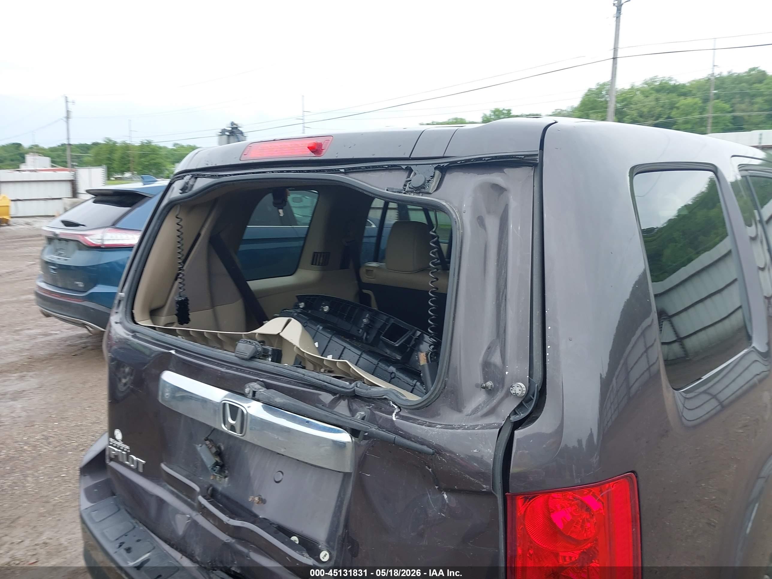 2013 Honda Pilot Ex-l Black vin: 5FNYF4H52DB045411