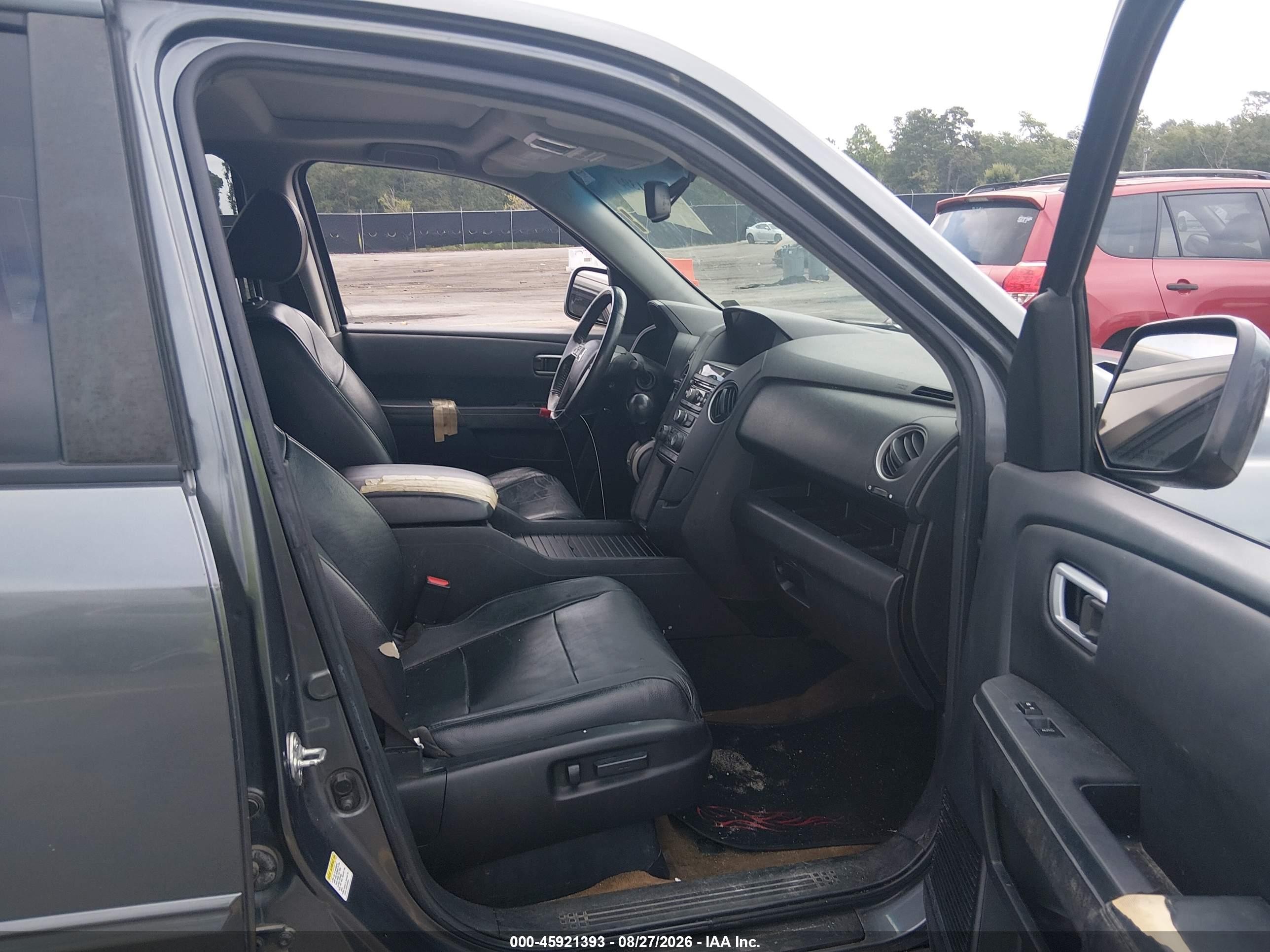 2013 Honda Pilot Ex-l Gray vin: 5FNYF4H52DB054142