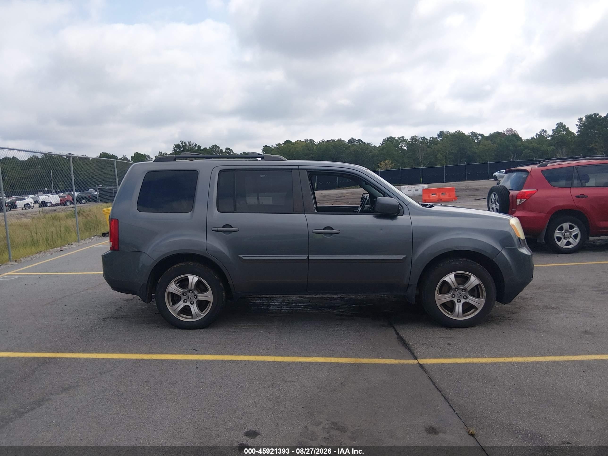 2013 Honda Pilot Ex-l Gray vin: 5FNYF4H52DB054142