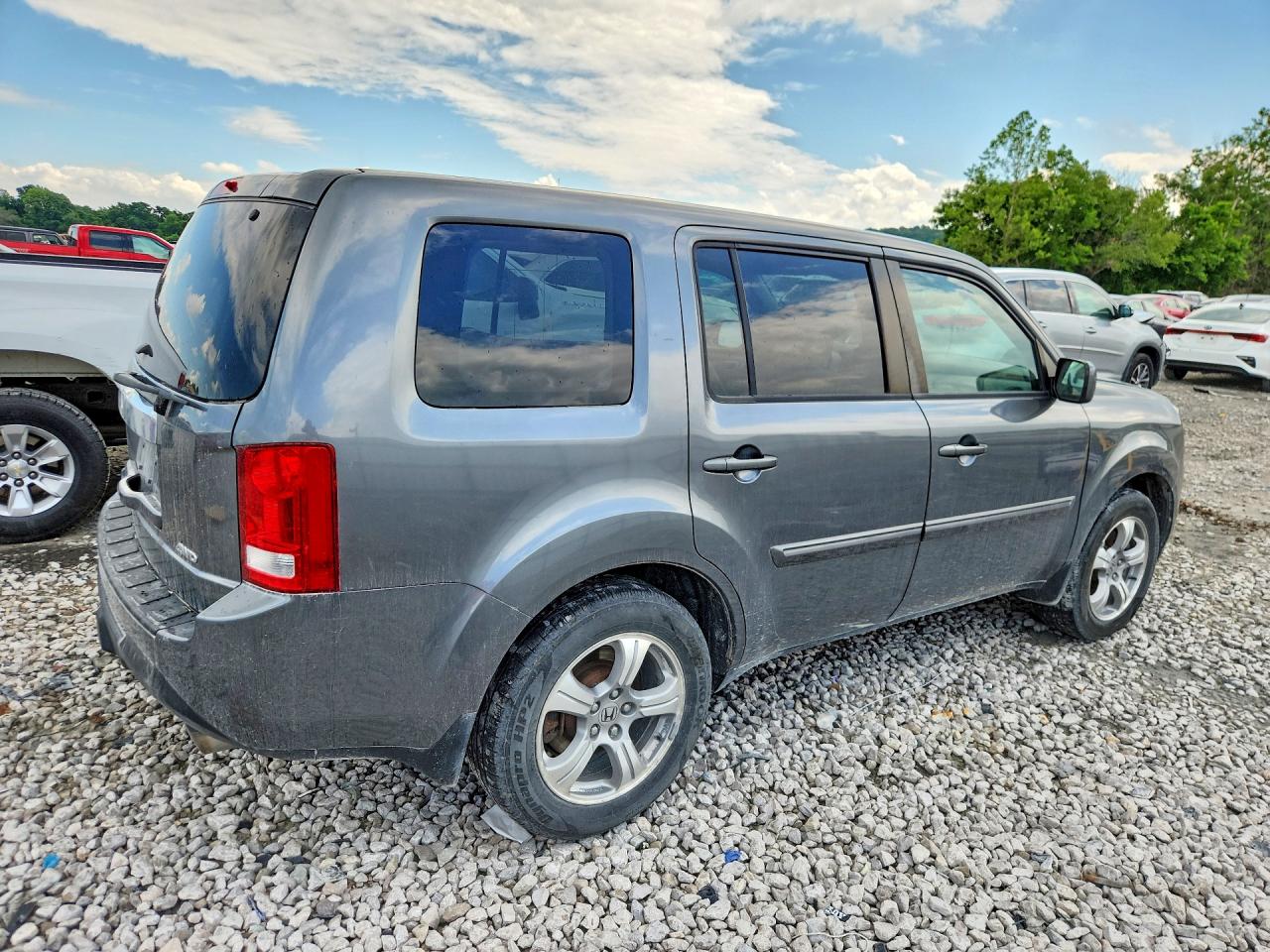2013 Honda Pilot Exl Gray vin: 5FNYF4H52DB065044