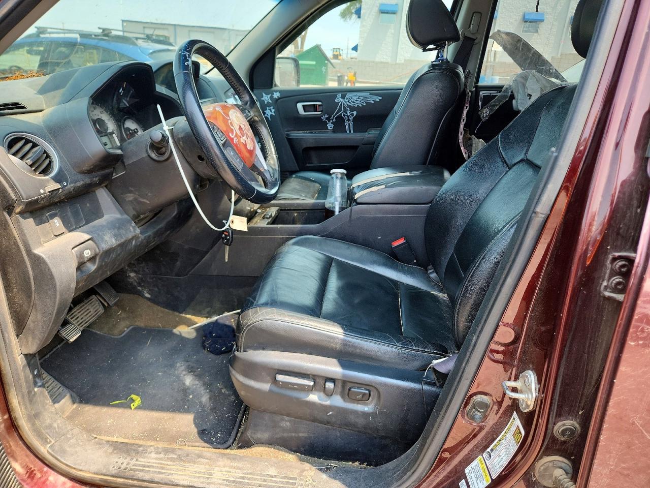 2013 Honda Pilot Exl Burgundy vin: 5FNYF4H52DB067683